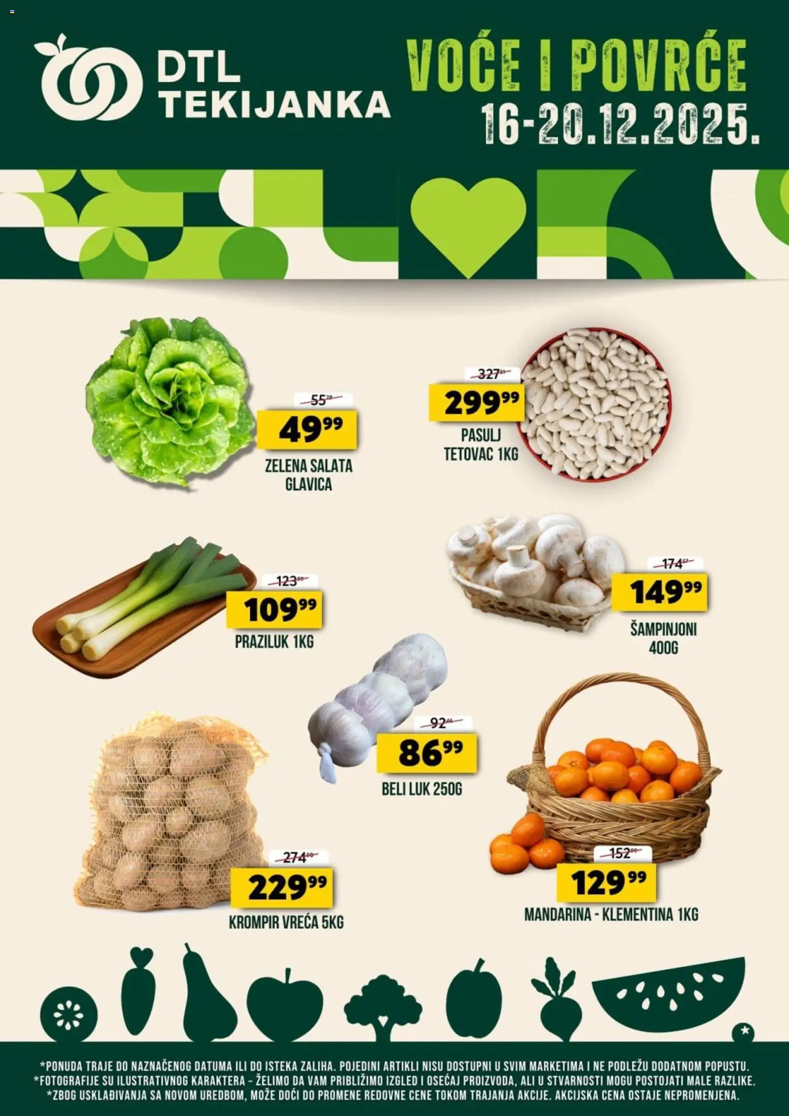 Tekijanka katalog - važi od 16.12.2025 | Strana: 1 | Proizvode: Pasulj, Salata, Šampinjoni, Praziluk