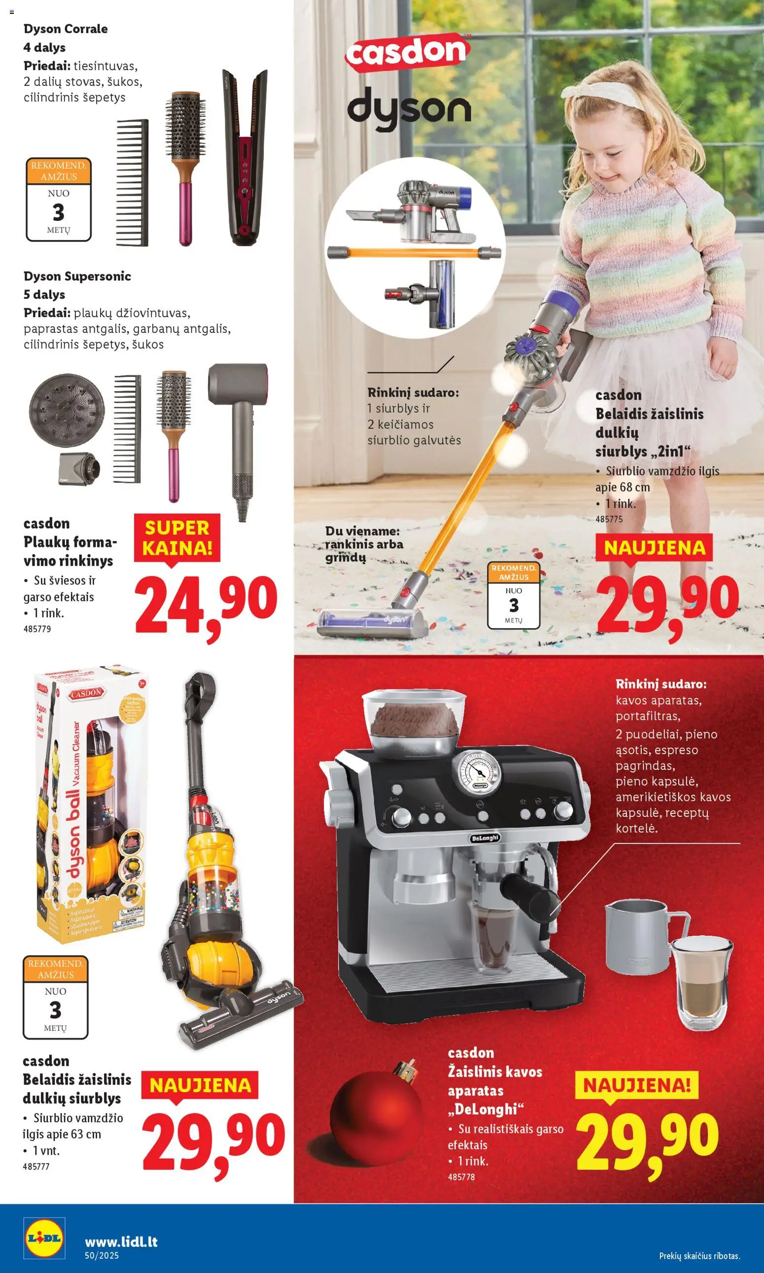 LIDL akcijos nuo 08.12.2025 | Puslapis: 28 | Prekių: Kavos aparatas, Dulkių siurblys