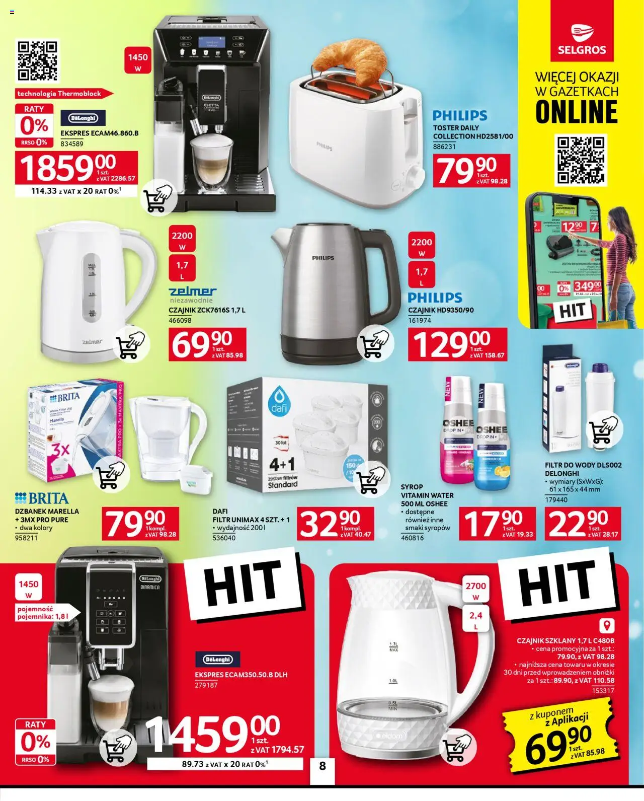 Selgros cash&carry Gazetka - Oferta przemysłowa od 14.08.2025 | Strona: 10 | Produkty: Syrop, Dzbanek, Czajnik, Toster