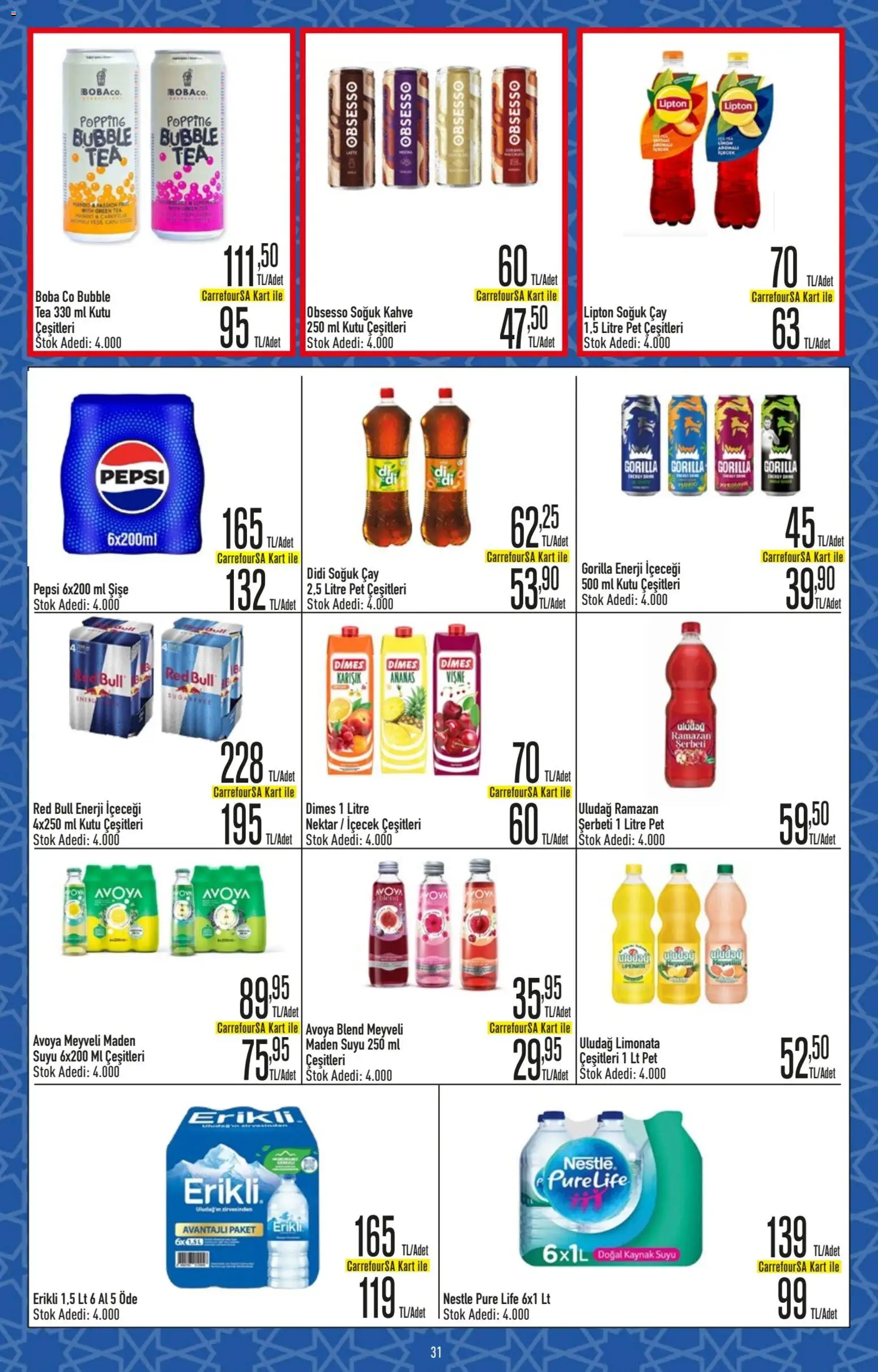 CarrefourSA Katalog - 26.02.2026 tarihinden itibaren geçerlidir | Sayfa: 31 | Ürünler: Kahve, Vişne, Soğuk çay, Maden suyu