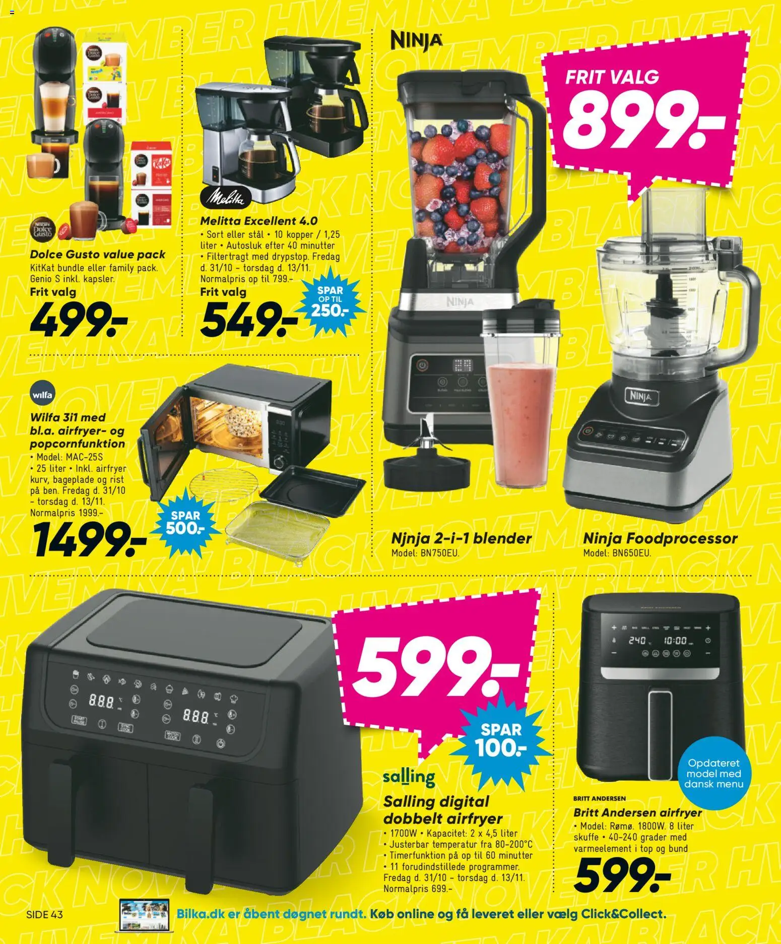 Bilka tilbudsavis – gyldig fra 31.10.2025 | Side: 46 | Produkter: Foodprocessor