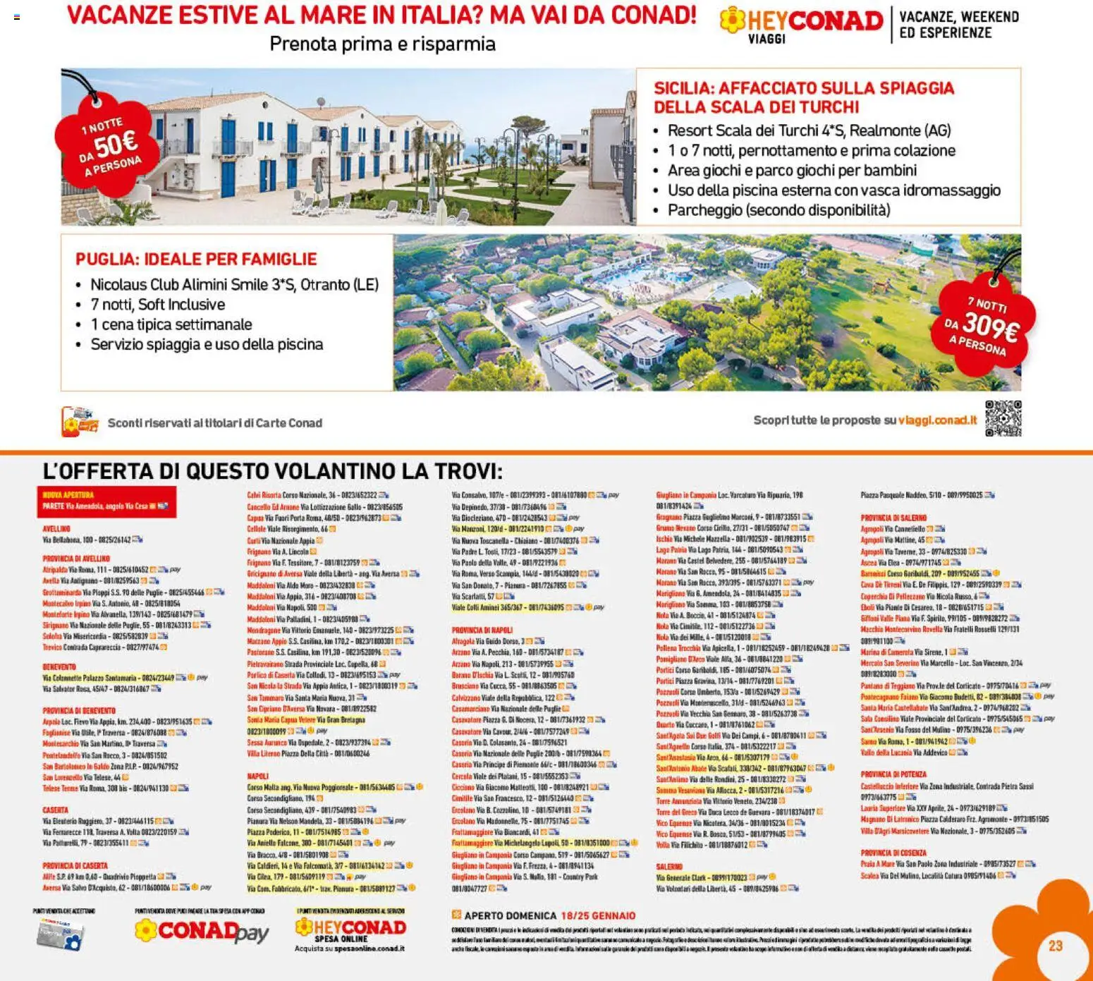 Volantino Conad del 14.01.2026 | Pagina: 23 | Prodotti: Piscina, Scala