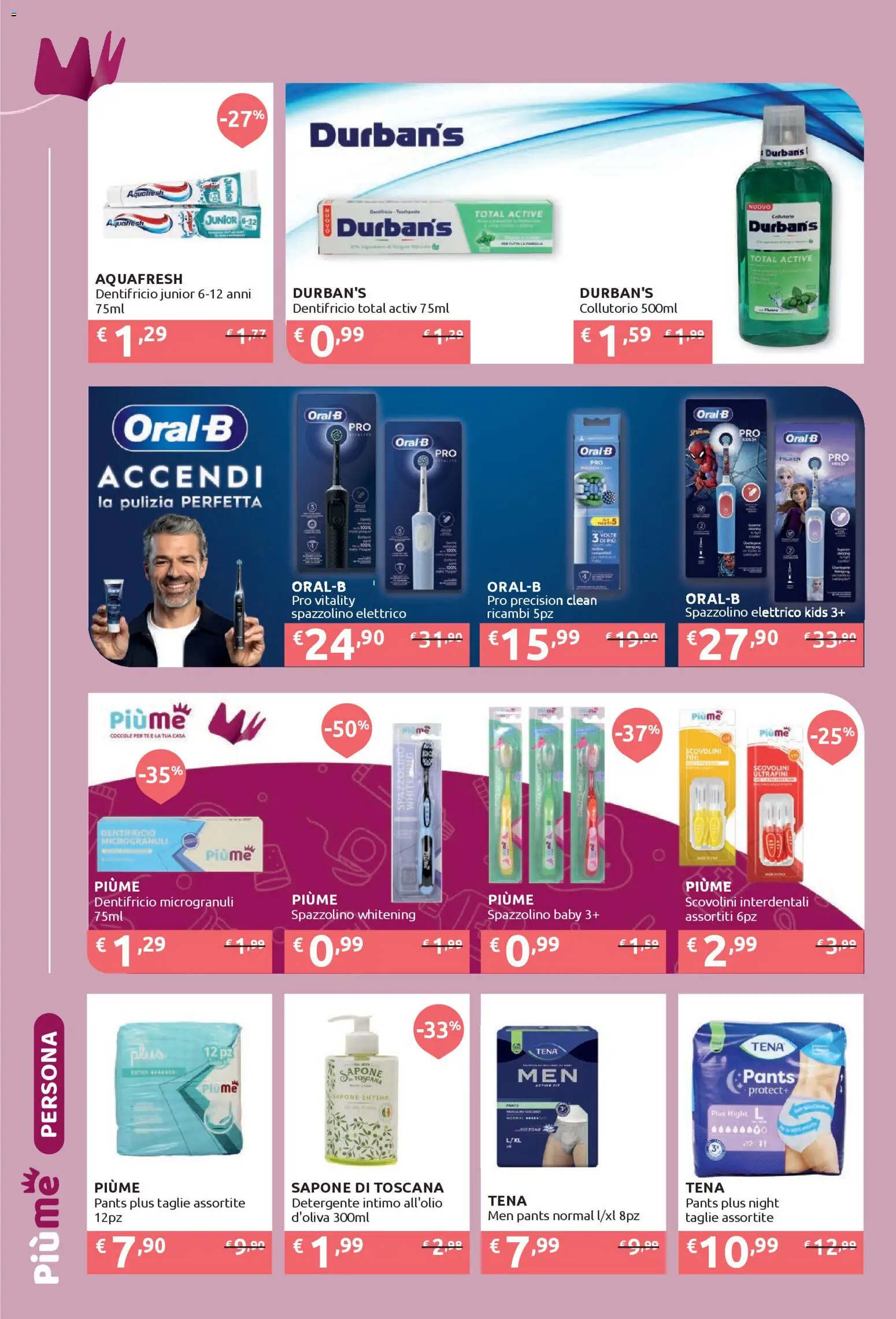 Volantino IperSoap del 15.12.2025 | Pagina: 16 | Prodotti: Dentifricio, Collutorio, Tè, Spazzolino elettrico