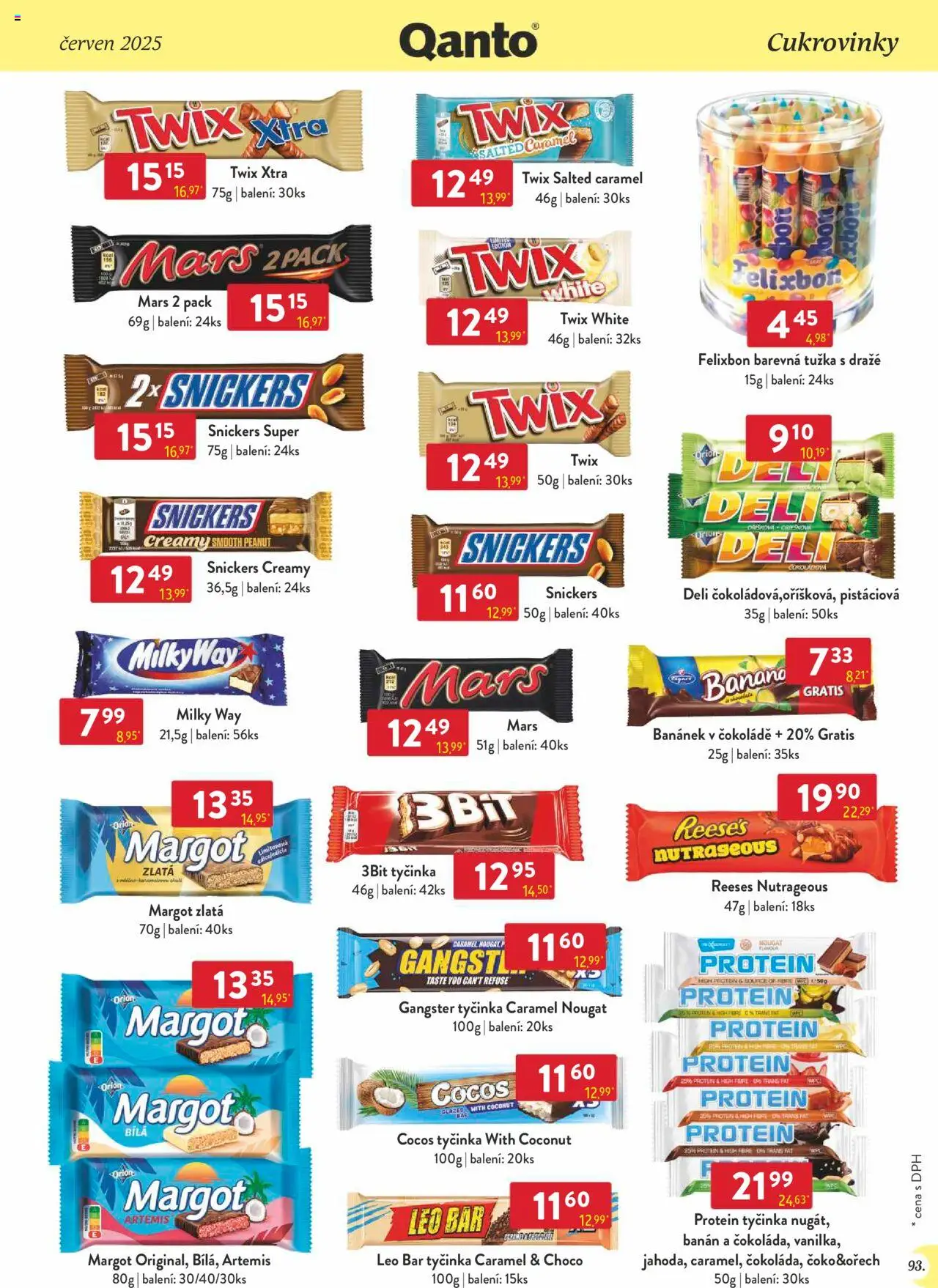 Astur & Qanto leták - Velkoobchod 06/2025 od 01.06.2025 | Strana: 93 | Produkty: Twix, Banán, Protein, Tužka