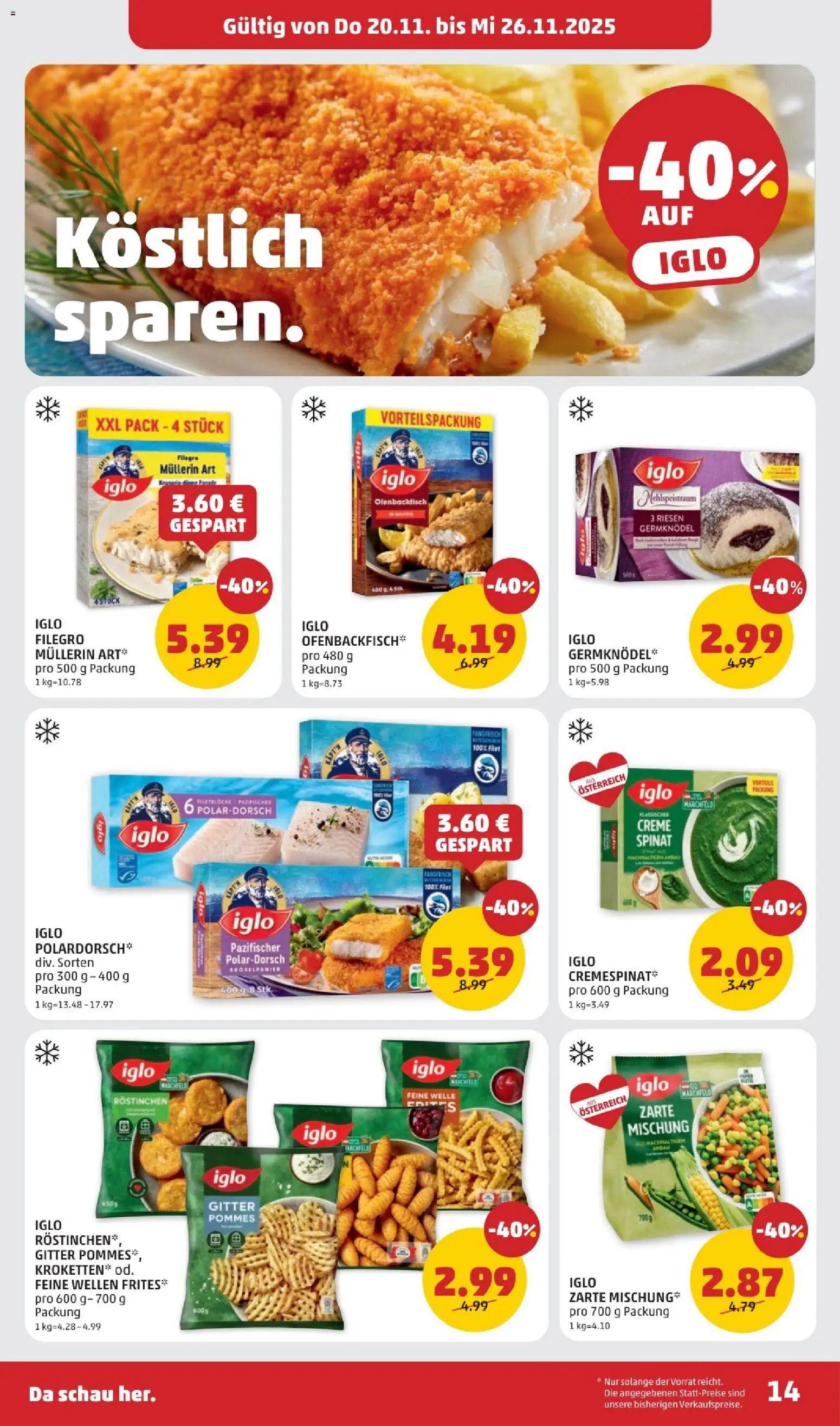 Penny Markt Flugblatt gültig ab 20.11.2025 | Seite: 14 | Produkte: Creme