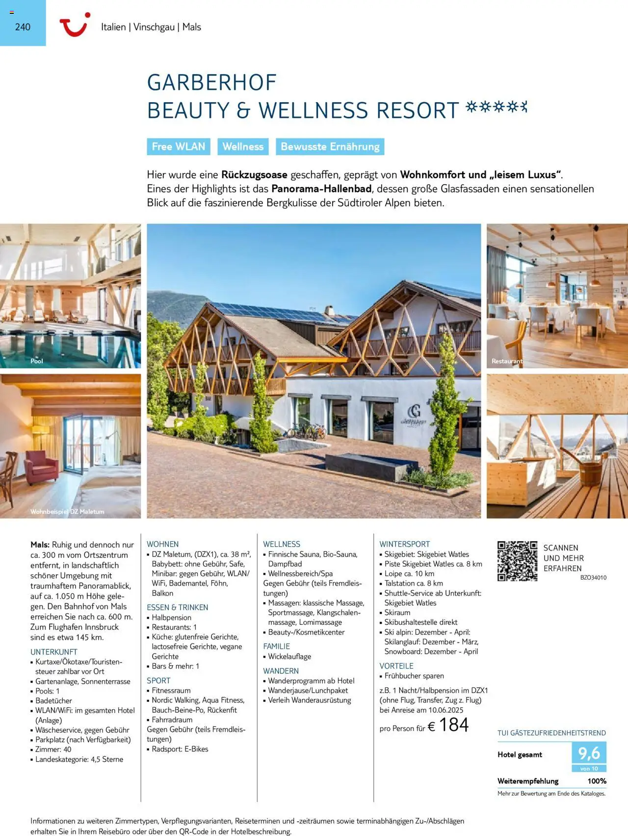 TUI Prospekt 	 – gültig ab 01.11.2024 | Seite: 240 | Produkte: Babybett, Küche, Ski, Snowboard