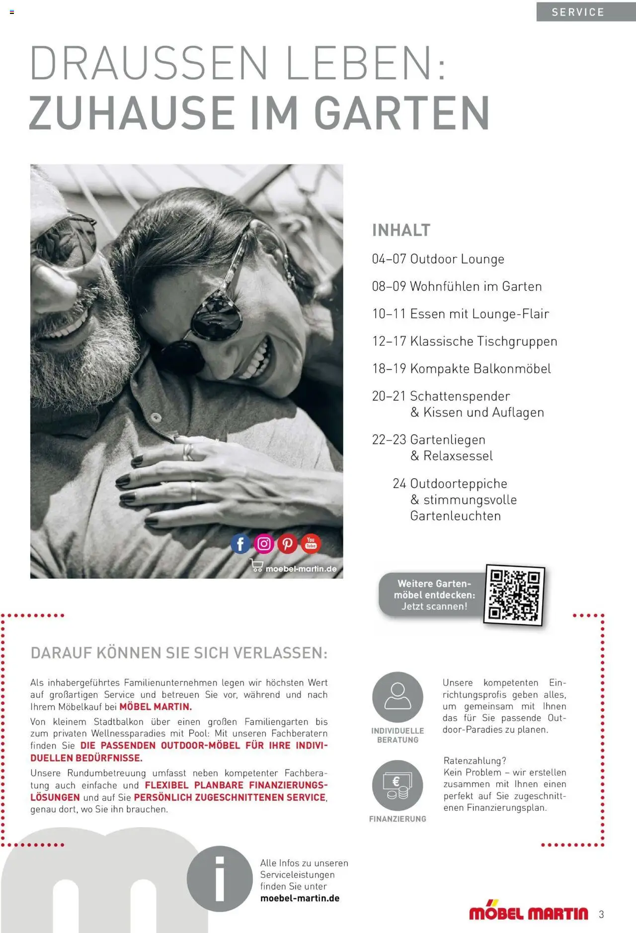 Möbel Martin Wohnfühl-Garten - gültig ab dem 04.03.2025 | Seite: 3 | Produkte: Relaxsessel, Kissen