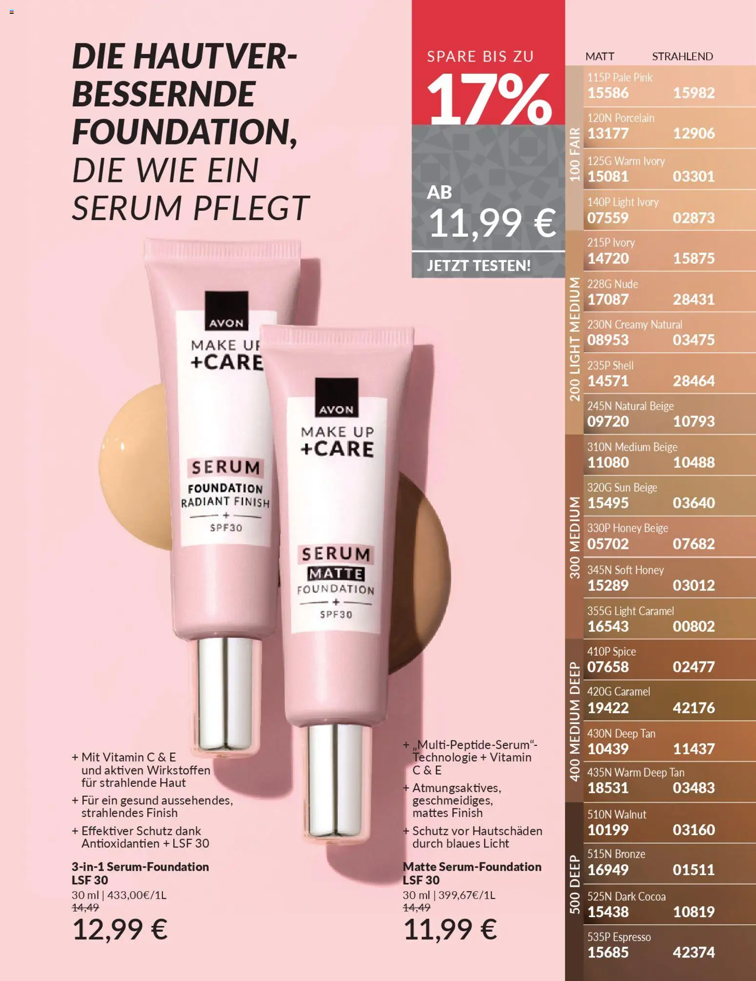 Avon - Black Friday – gültig ab 01.11.2025 | Seite: 73 | Produkte: Finish, Foundation, Serum