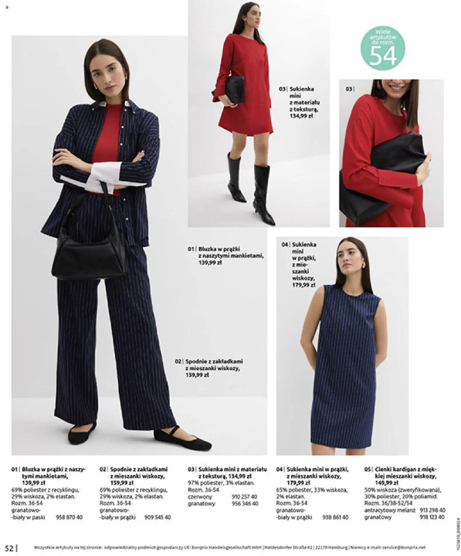 BonPrix Katalog - W Jesiennym Nastroju od 04.11.2025 | Strona: 54 | Produkty: Bluzka, Spodnie, Kardigan, Sukienka