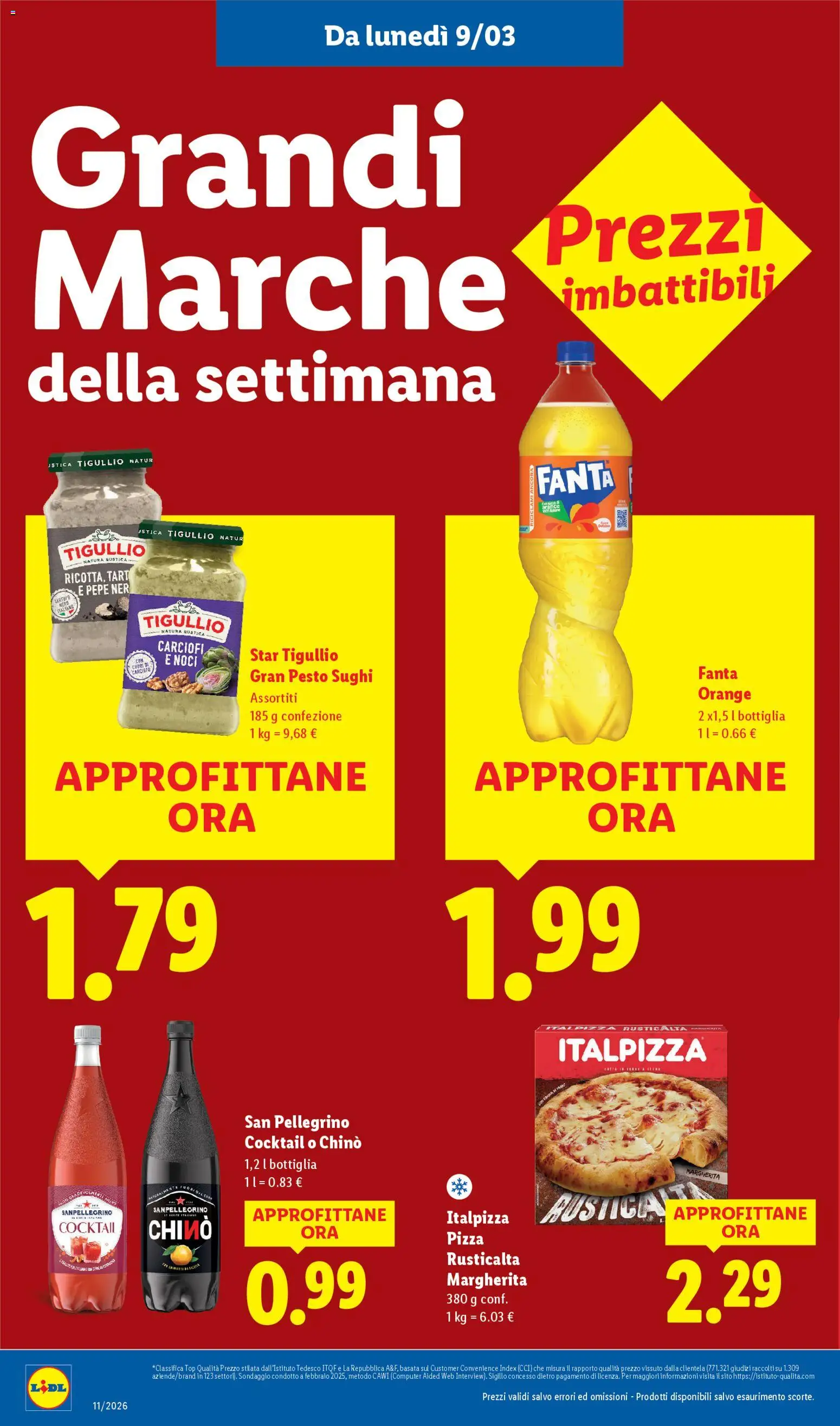 Volantino Lidl del 09.03.2026 | Pagina: 6 | Prodotti: Pepe, Top, Carciofi, Bottiglia