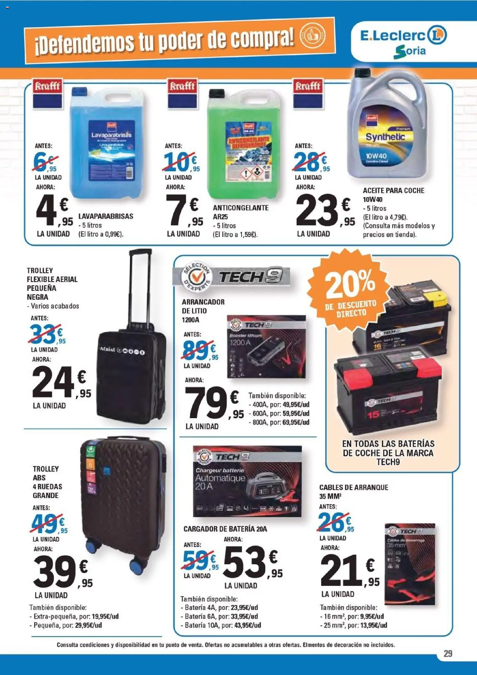 E.Leclerc - Especial Conservas Vegetales │ válido desde el 18.02.2026 | Página: 29 | Productos: Aceite, Batería