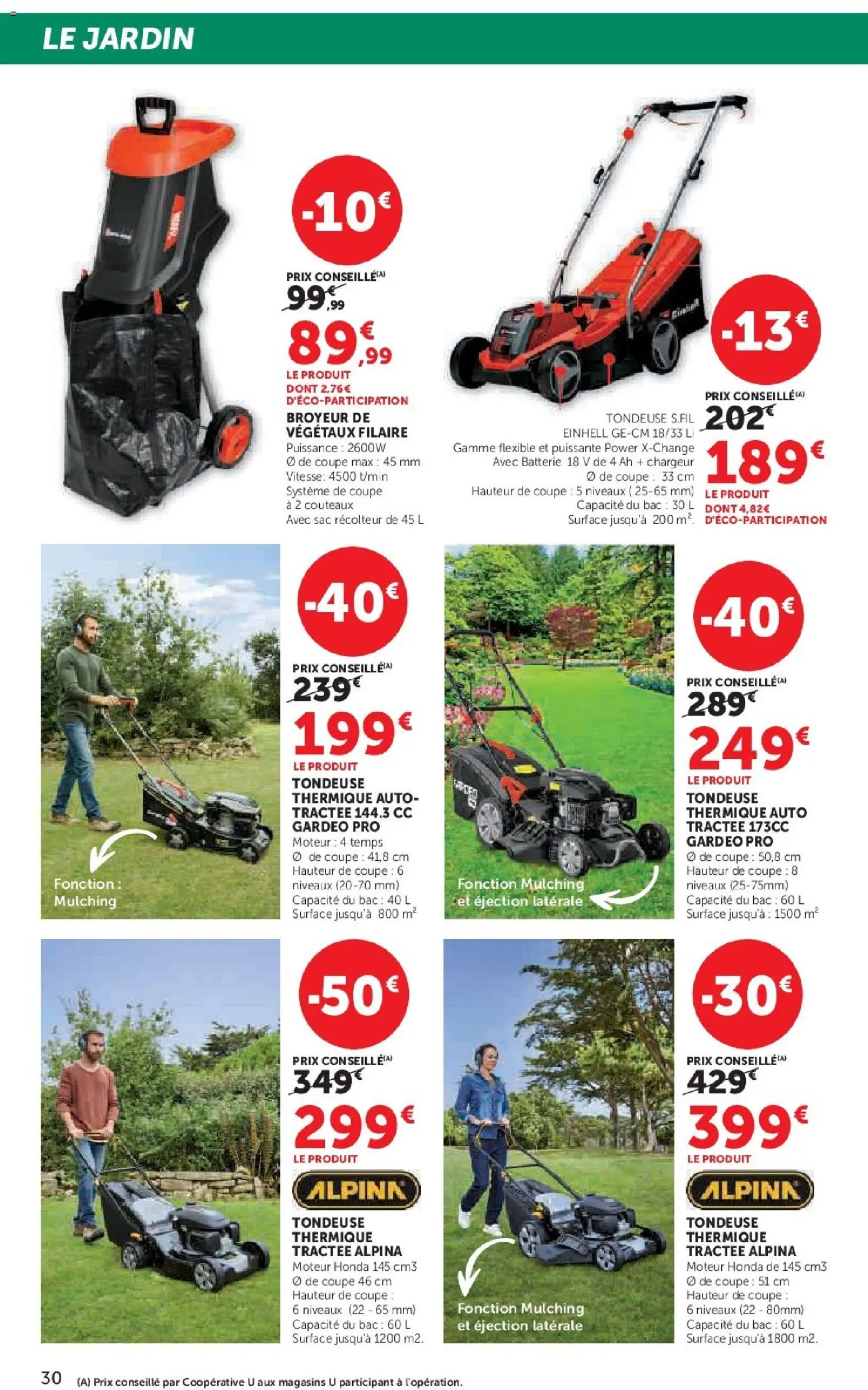 {H1} | Page: 30 | Produits: Sac, Broyeur, Tondeuse, Batterie