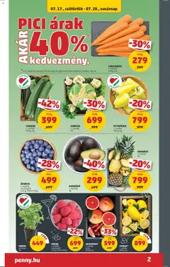 PENNY akciós ujság - amely érvényes a következő dátumtól: 17.07.2025 | Oldal: 2