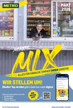 Metro Monats-Mix ab 01.03.2026 gültig | Seite: 1 | Produkte: Haribo, Smoking