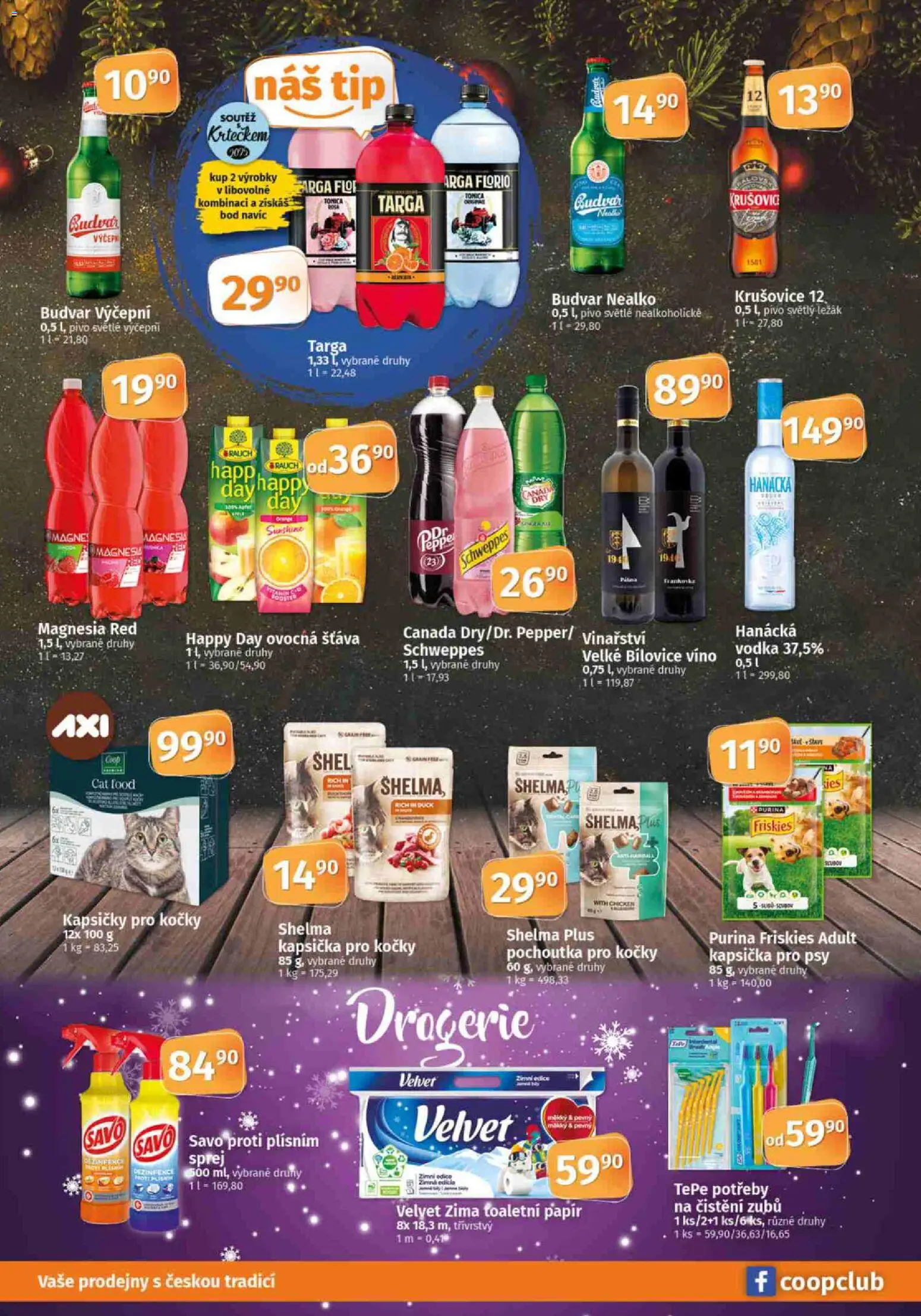 Konzum leták od 17.12.2025 | Strana: 8 | Produkty: Velvet, Drogerie, Savo proti plísním, Magnesia Red