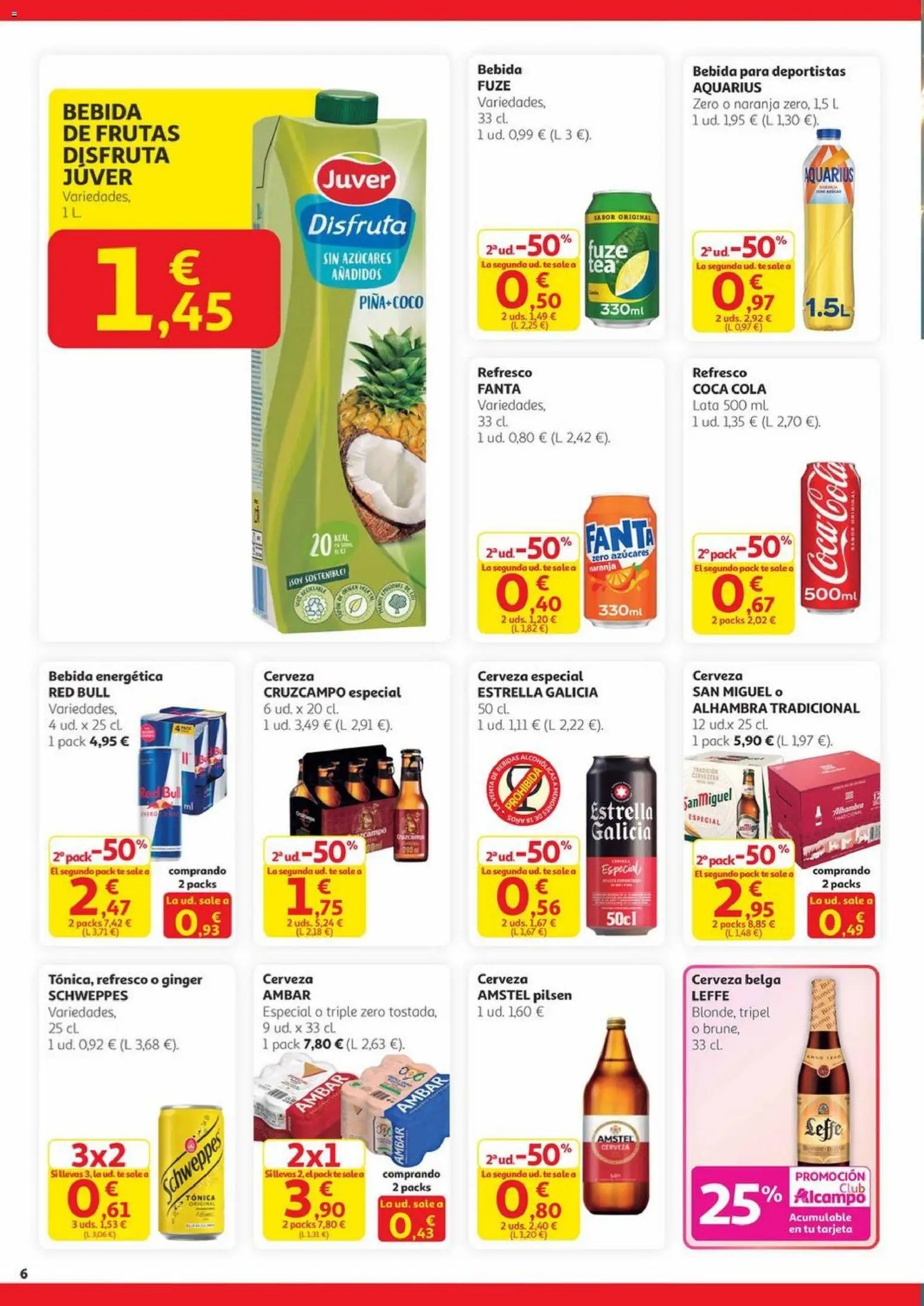 Alcampo - Canarias │ válido desde el 20.11.2025 | Página: 6 | Productos: Cerveza, Té