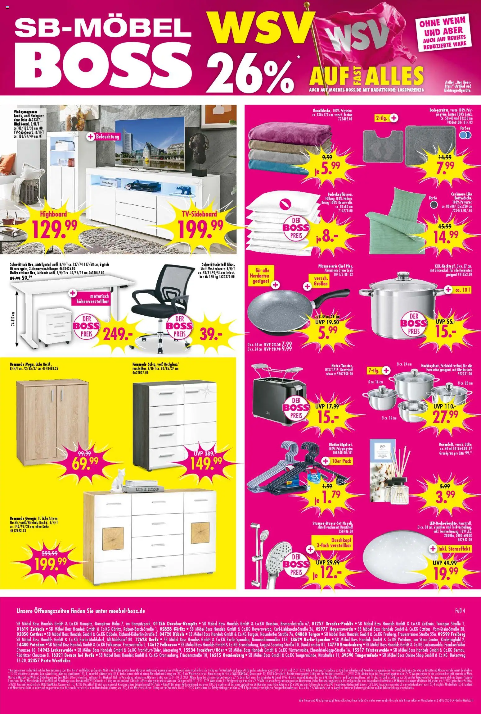 SB Möbel Boss Prospekt Berlin-Mahlsdorf	  – gültig ab 03.01.2026 | Seite: 4