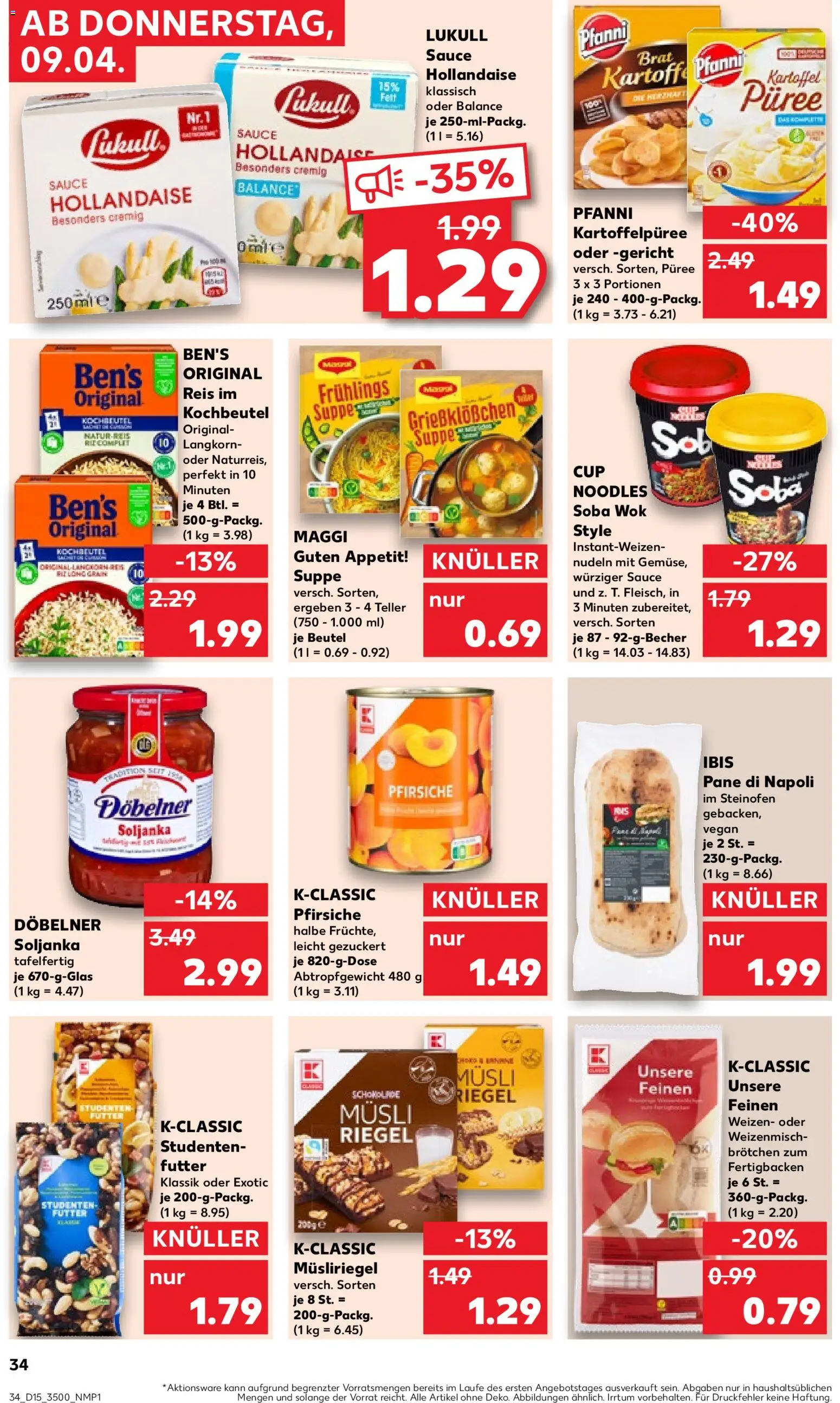 Kaufland Prospekt Jena	 – gültig ab 09.04.2026 | Seite: 34 | Produkte: Maggi, Reis, Nudeln, Wok