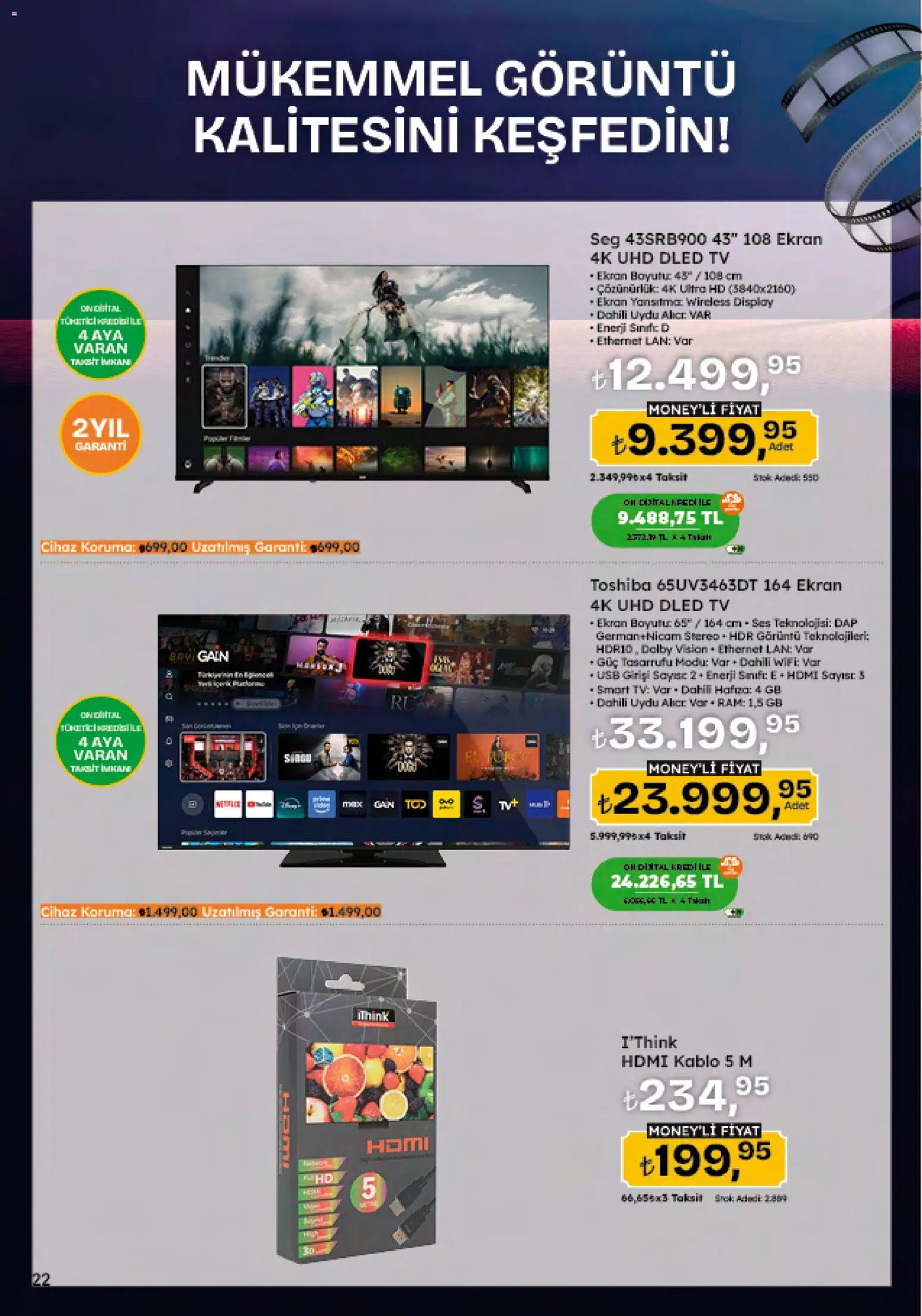 Migros Black Friday - 20.11.2025 tarihinden itibaren geçerlidir | Sayfa: 110 | Ürünler: TV, Ses, Uydu, USB