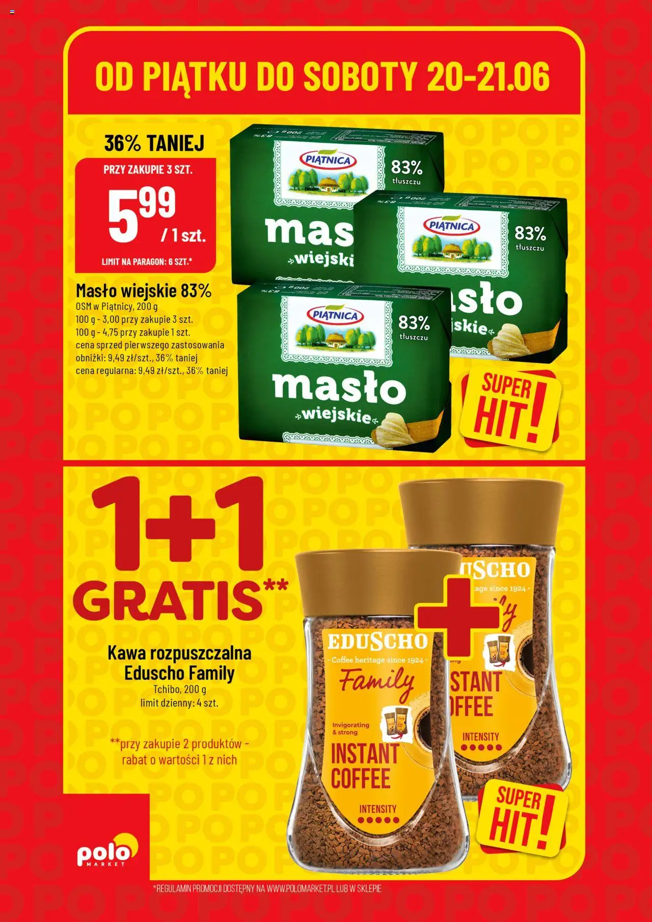 POLOmarket Gazetka - Super Hity od 18.06.2025 | Strona: 4 | Produkty: Kawa rozpuszczalna, Masło, Kawa