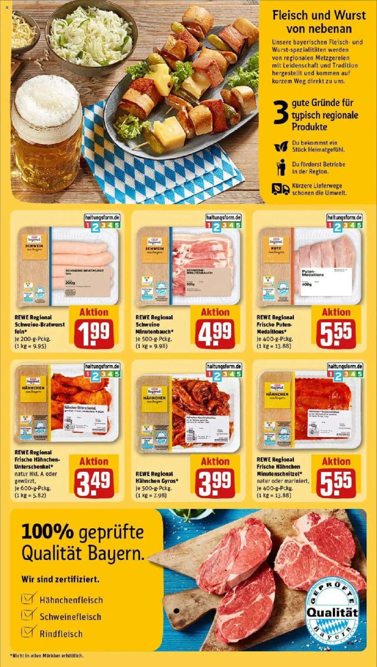 Rewe prospekt Münchsmünster	 - gültig ab dem 29.06.2025 | Seite: 29 | Produkte: Pute, Hahnchen, Wurst, Schweinefleisch