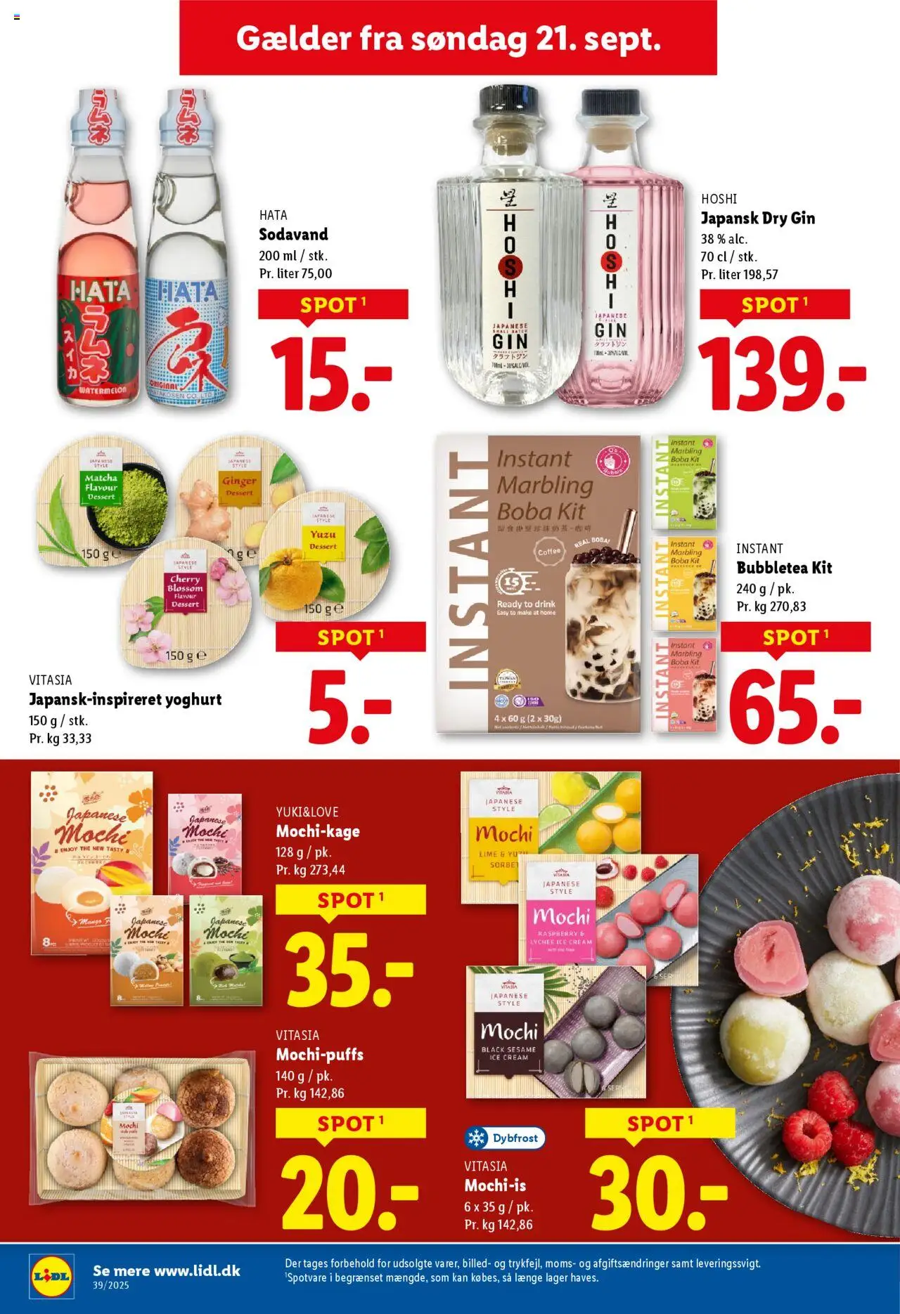 Lidl tilbudsavis – gyldig fra 21.09.2025 | Side: 15 | Produkter: Yoghurt, Sodavand, Lime, Søm