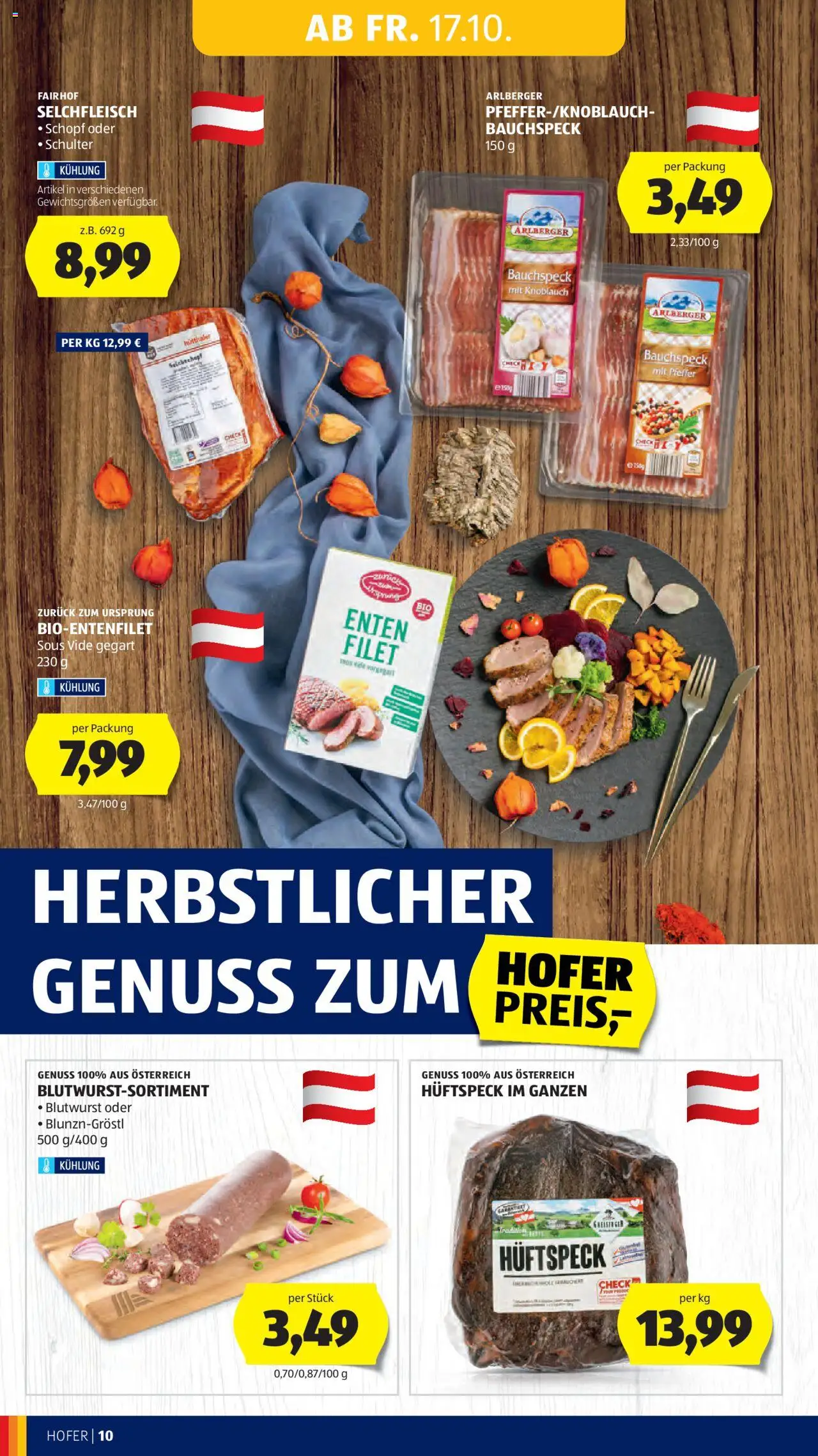 Hofer AT akciós ujság - amely érvényes a következő dátumtól: 17.10.2025 | Oldal: 12