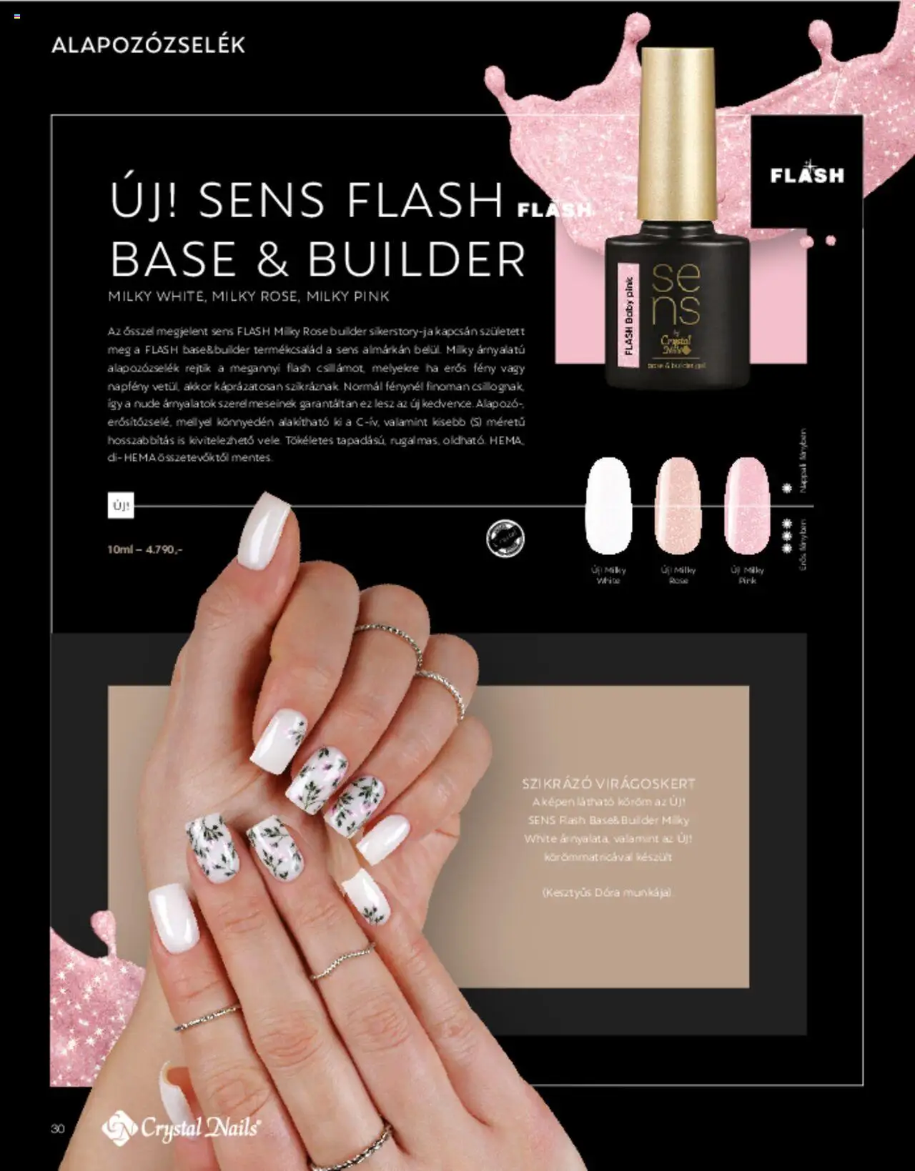 Crystal Nails akciós ujság - amely érvényes a következő dátumtól: 01.03.2025 | Oldal: 30 | Termékek: Alapozó