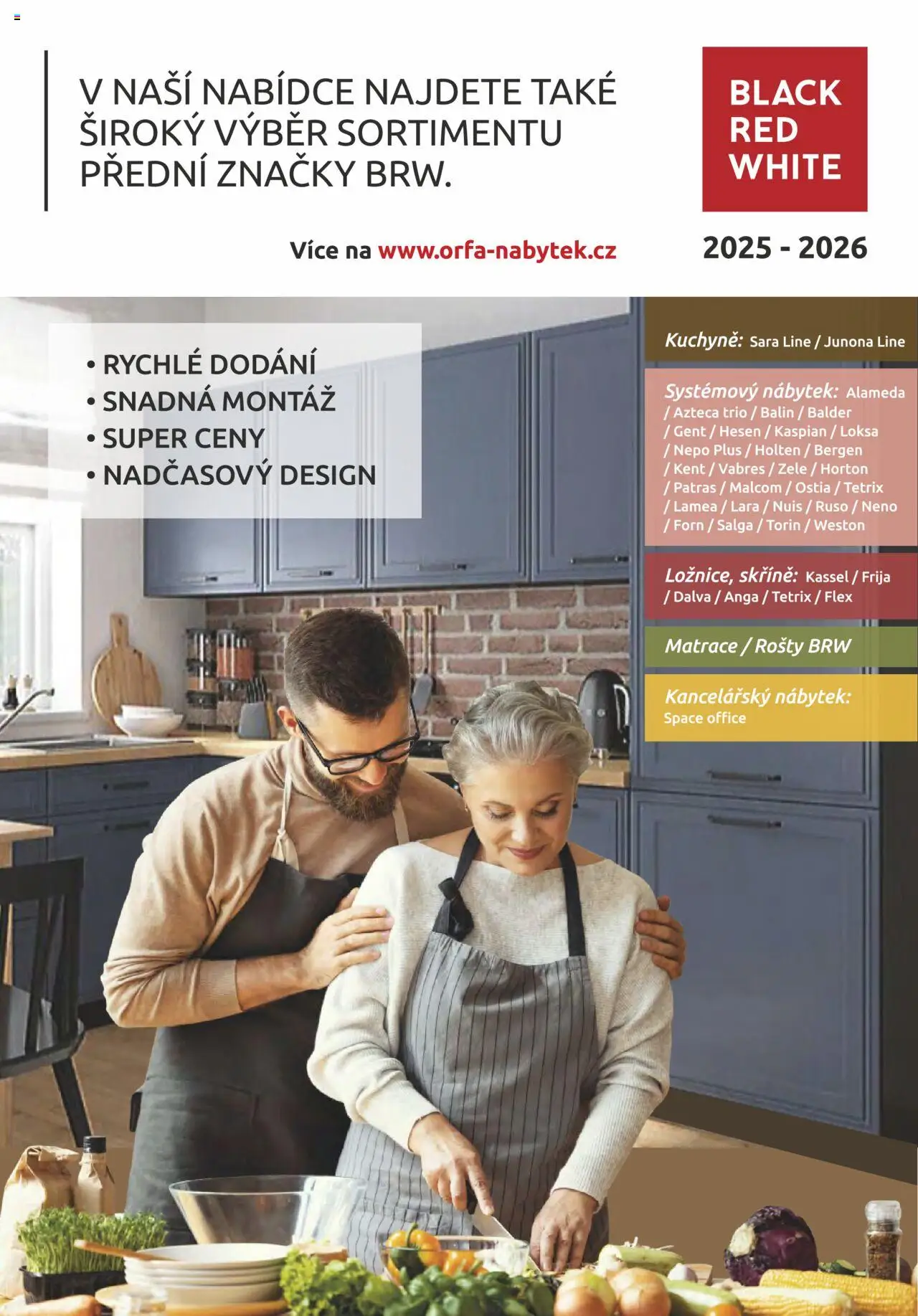 ORFA nábytek katalog 2025-2026 od 01.10.2025 | Strana: 100 | Produkty: Skříně, Nábytek, Matrace, Kuchyně