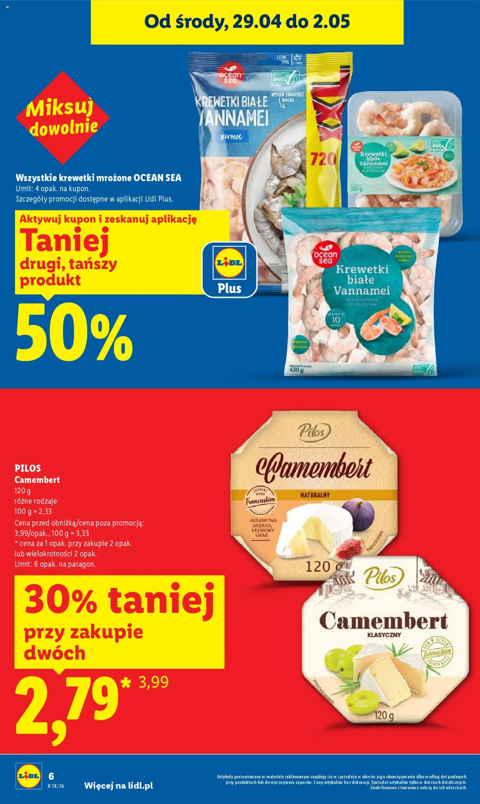 Lidl Polsko leták od 29.04.2026 | Strana: 6 | Produkty: Camembert