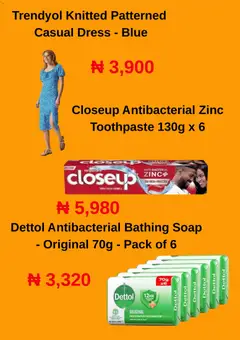 Offer preview "Jumia Catalogue" | Page: 2 | Products: Soap, Toothpaste, Dress