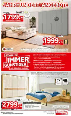 Segmüller Prospekt 	 ab 01.11.2025 gültig | Seite: 31 | Produkte: Bett, Kleiderschrank, Lattenrost, Topper