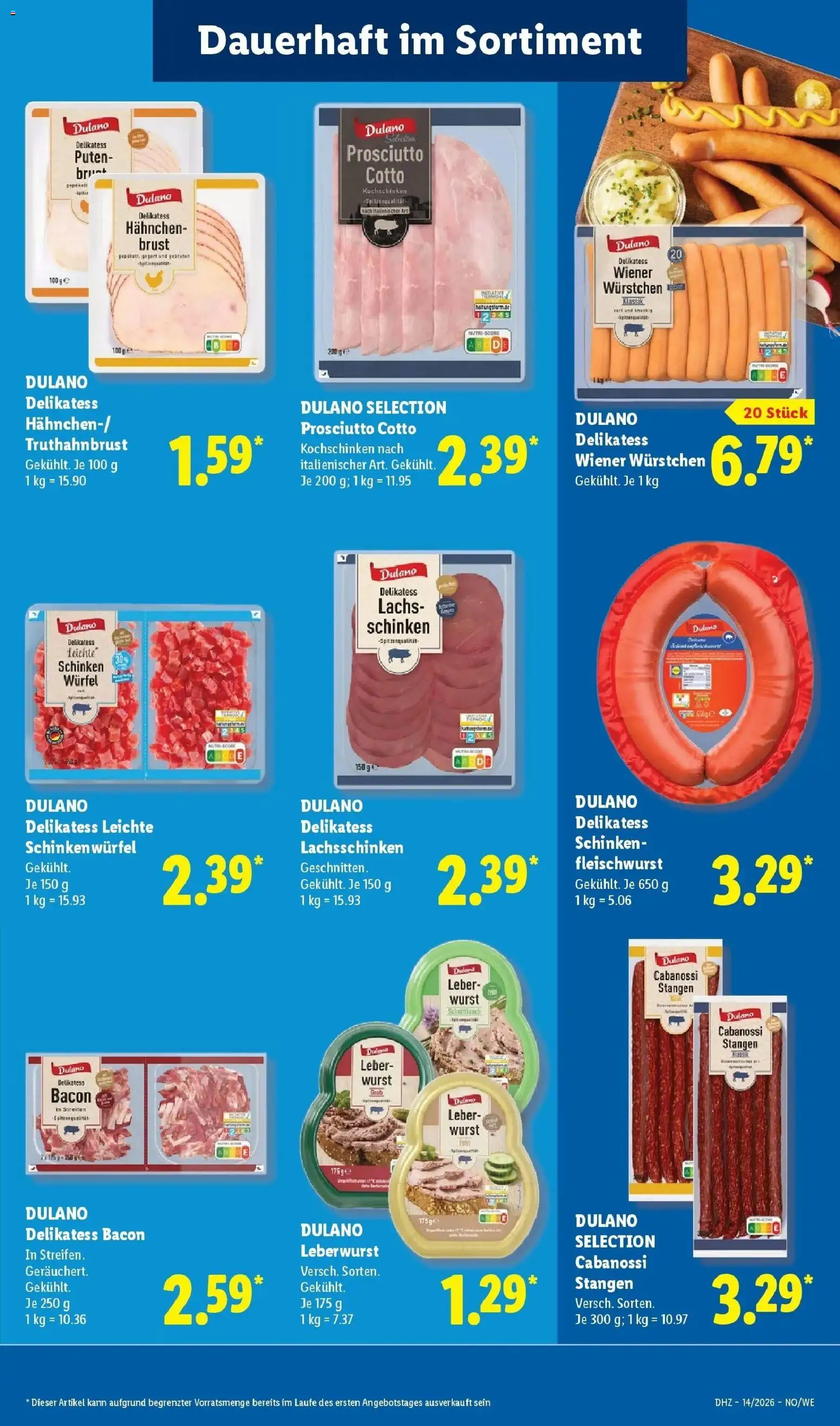 Lidl Prospekt Rheinbrohl – gültig ab 30.03.2026 | Seite: 35 | Produkte: Hahnchen, Wiener wurstchen, Lachs, Schinken
