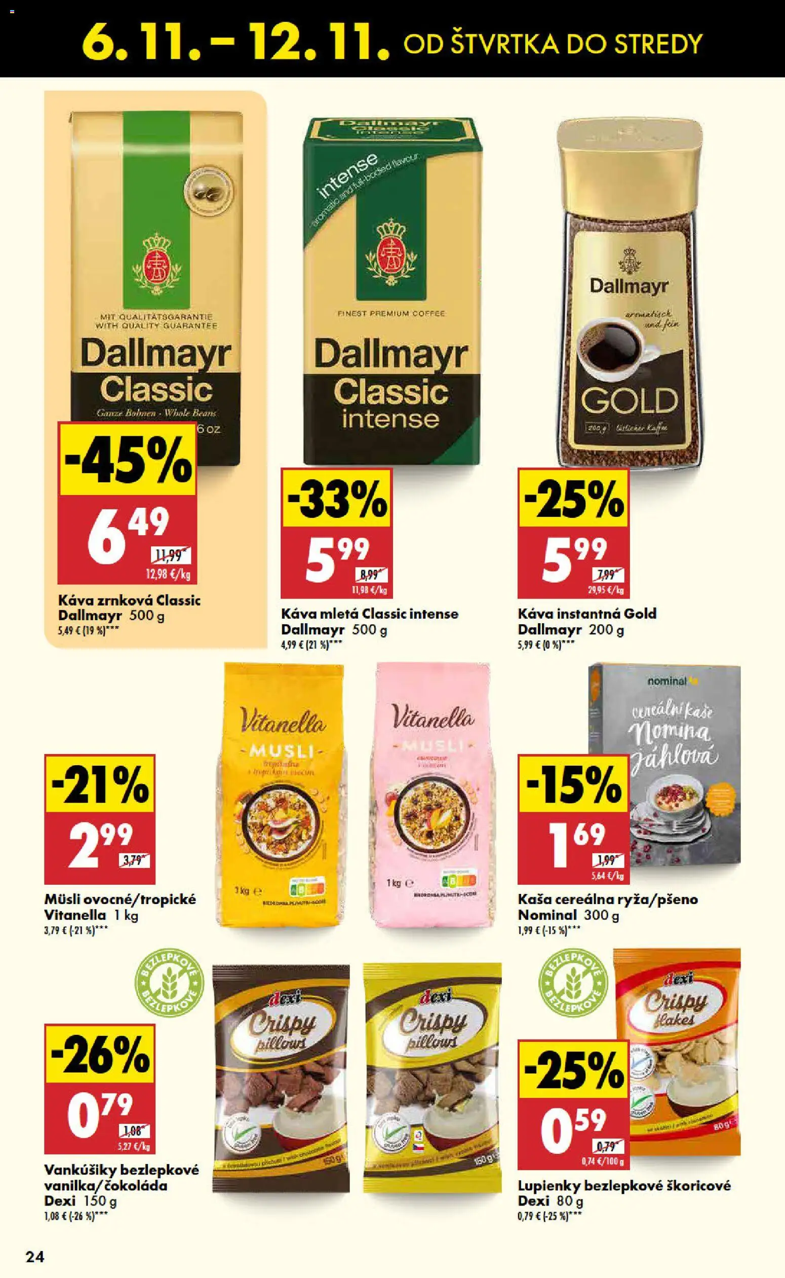 Nové Biedronka akcie – leták je platný od 06.11.2025 | Strana: 24 | Produkty: Káva