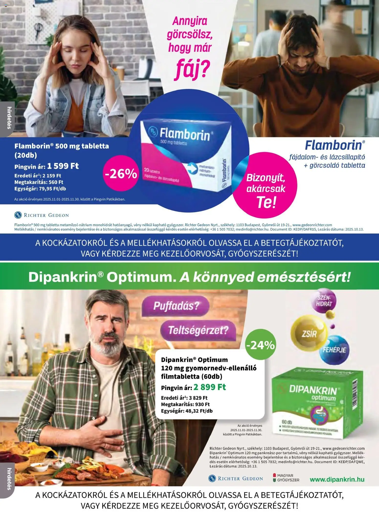 Pingvin Patika akciós ujság - amely érvényes a következő dátumtól: 01.11.2025 | Oldal: 4 | Termékek: Fehérje