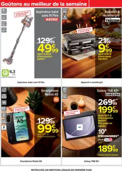 Carrefour - Prévisualisation de Carrefour Venez goûter au meilleur valide à partir de 14.10.2025 | Page: 69 | Produits: Smartphone, Poids, Aspirateur, Aspirateur balai