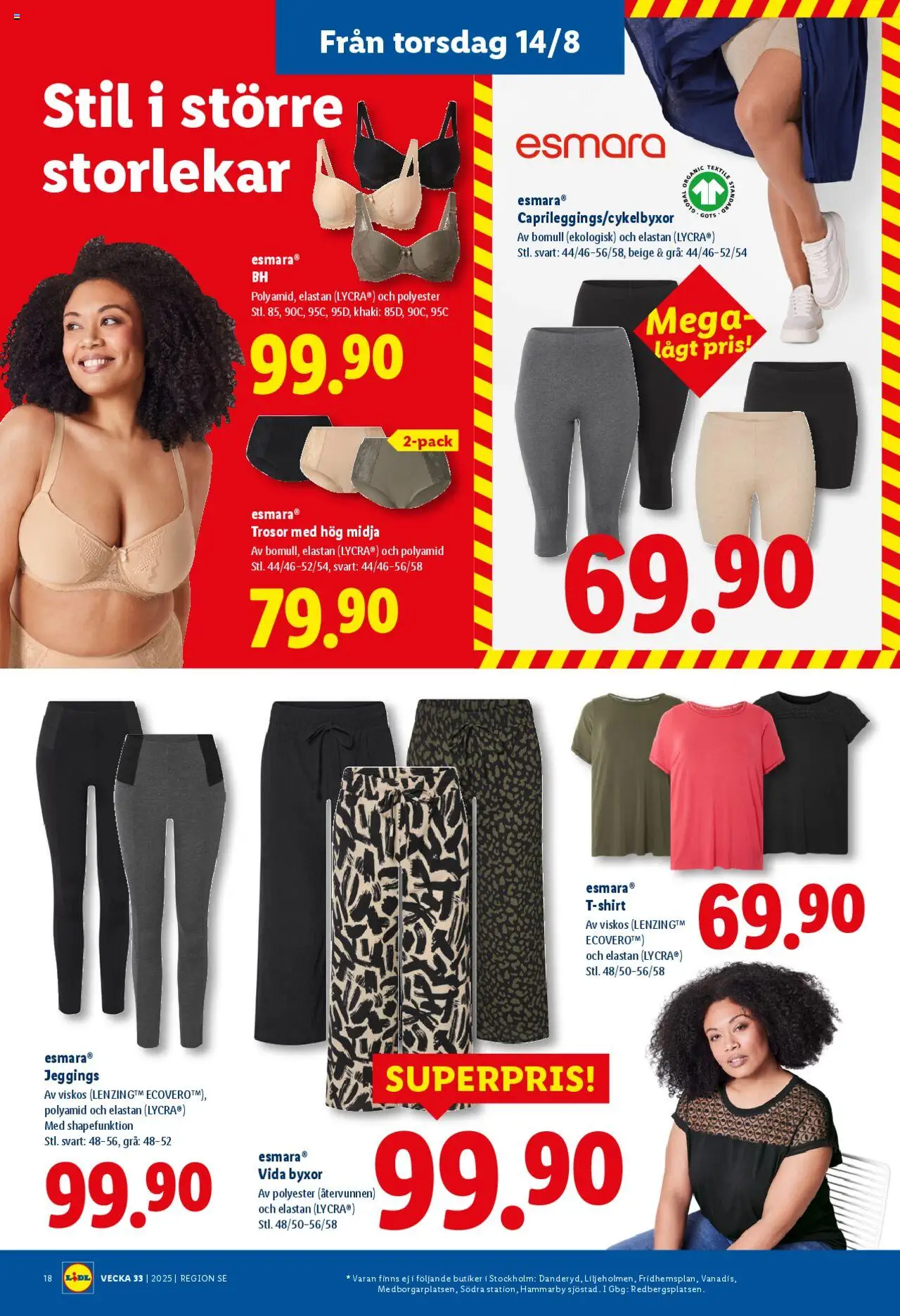 Lidl reklamblad aktuell från 11.08.2025 | Sida: 23 | Produkter: Byxor, Trosor