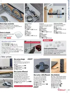 Gedimat - Prévisualisation de Gedimat Salle de bains & Cuisine valide à partir de 01.04.2026 | Page: 199 | Produits: Câble, Brosse, Table, Panier