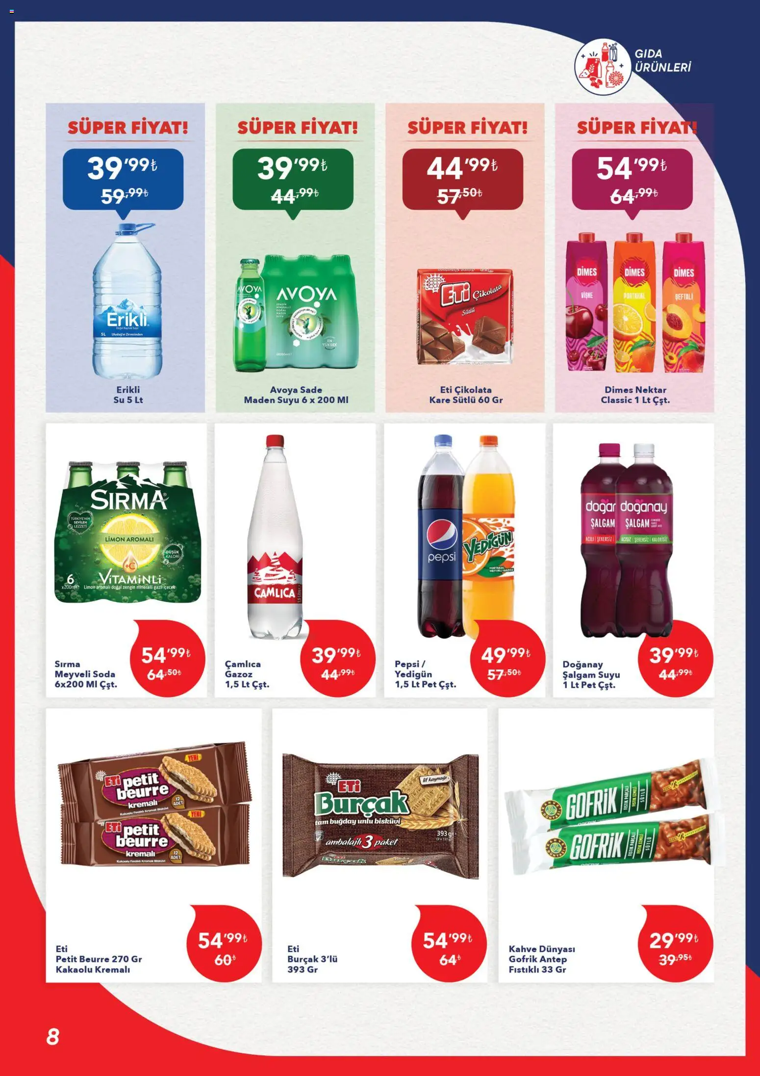 Kim Market Katalog - Marmara Insert - 13.11.2025 tarihinden itibaren geçerlidir | Sayfa: 8 | Ürünler: Şalgam, Kahve, Su, Şeftali