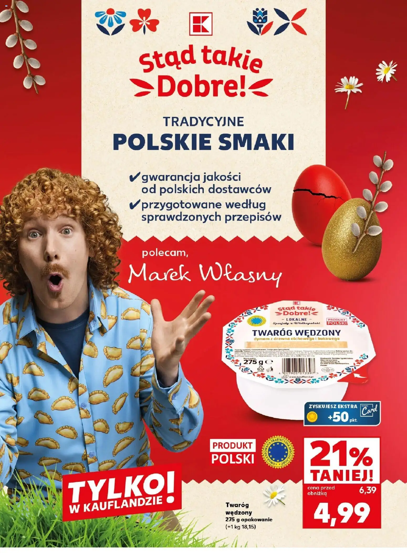 Kaufland gazetka - Mocny start od 09.03.2026 | Strona: 22 | Produkty: Twaróg, Twaróg wędzony
