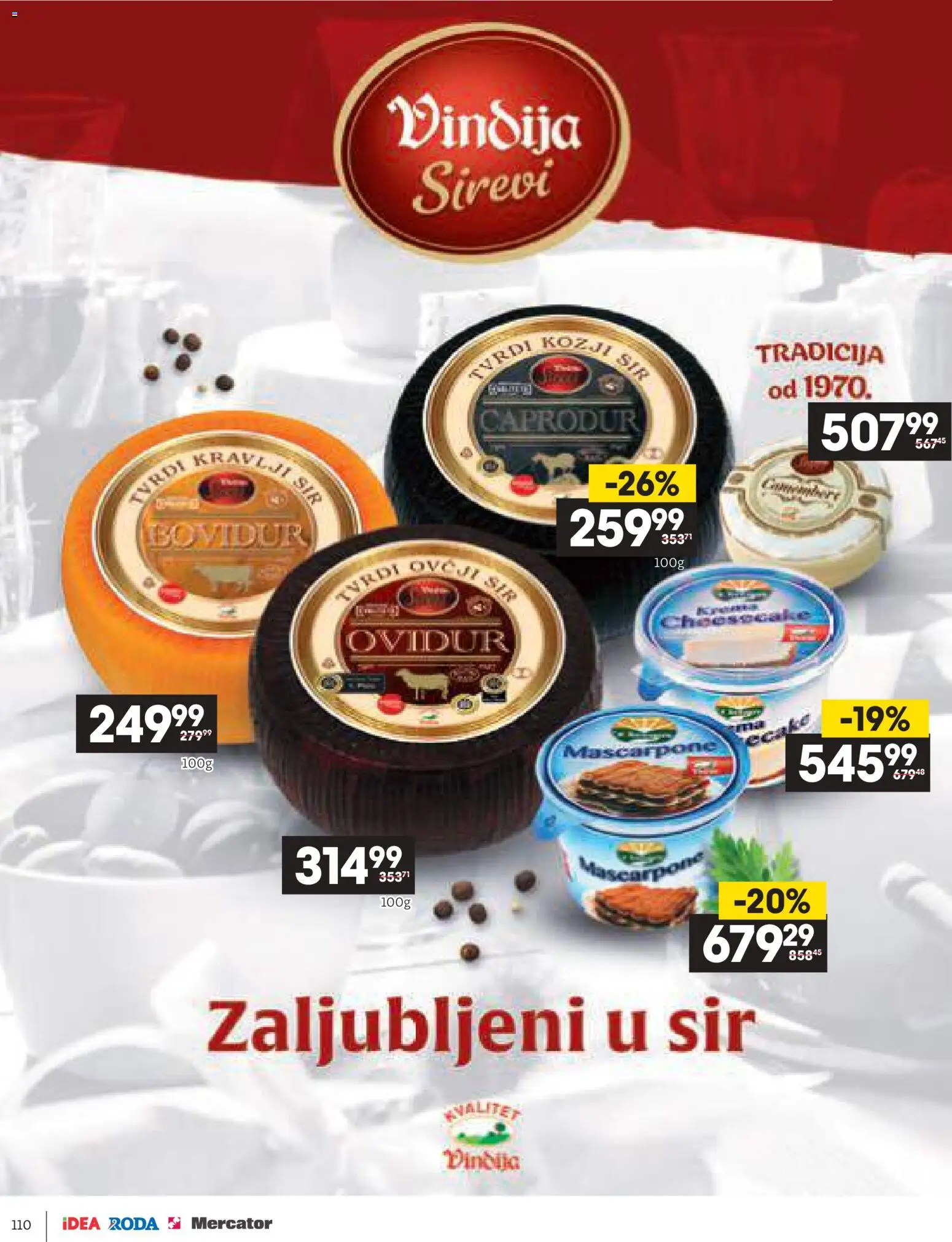 Idea katalog - važi od 11.12.2025 | Strana: 110 | Proizvode: Sir, Cheesecake, Mascarpone