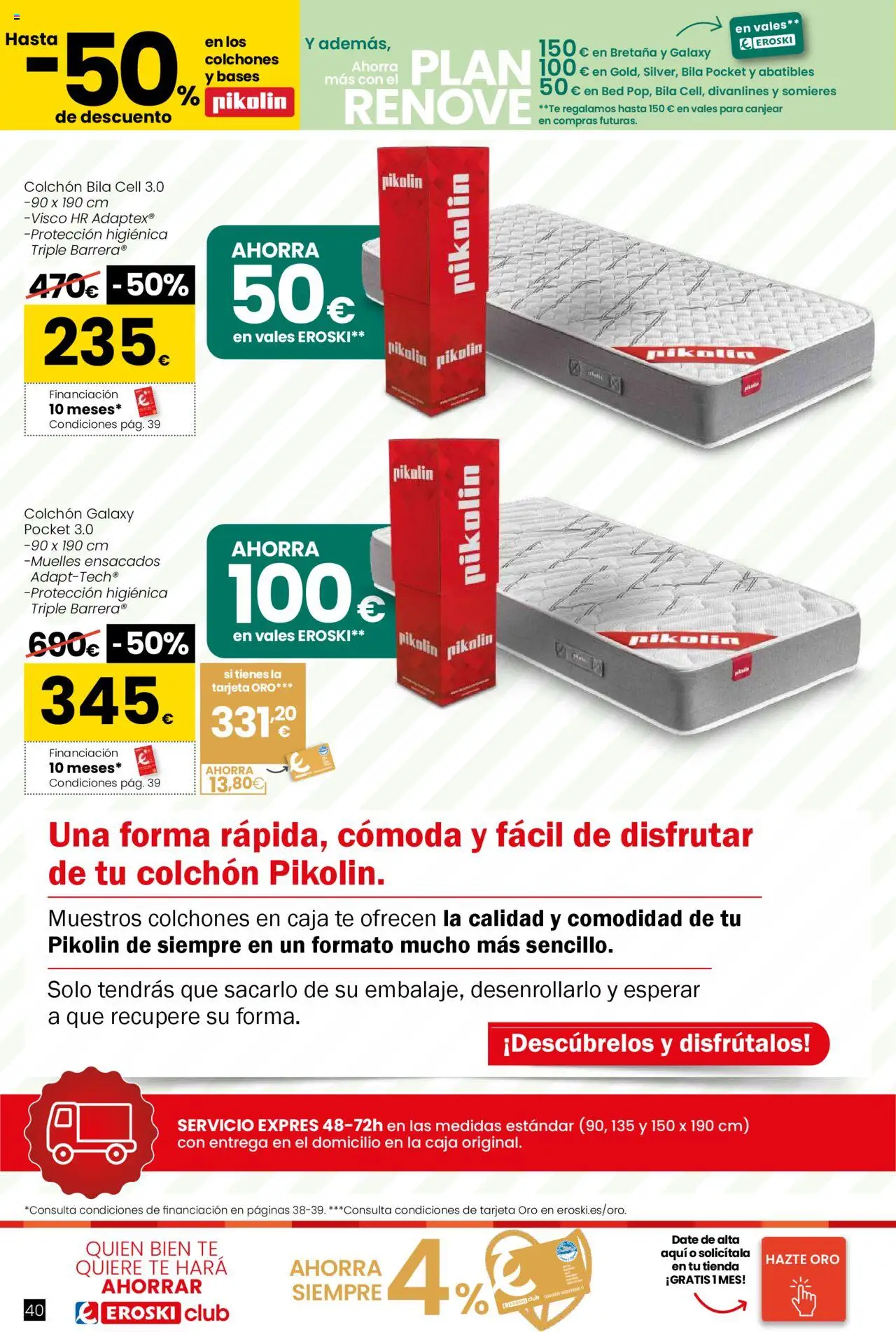 Eroski - Oh! Qué chef │ válido desde el 09.10.2025 | Página: 40 | Productos: Té, Colchon, Caja
