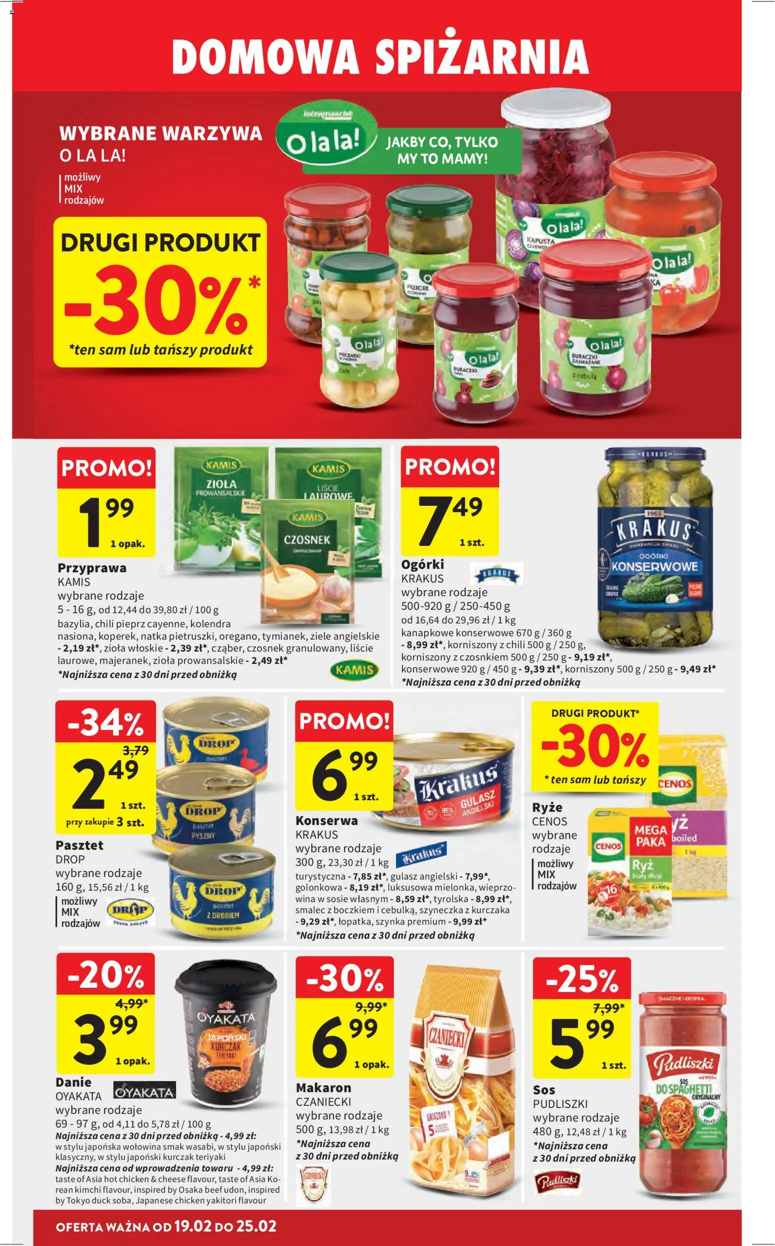 Intermarche Gazetka od 19.02.2026 | Strona: 34 | Produkty: Kapusta, Szynka, Wołowina, Ogórki