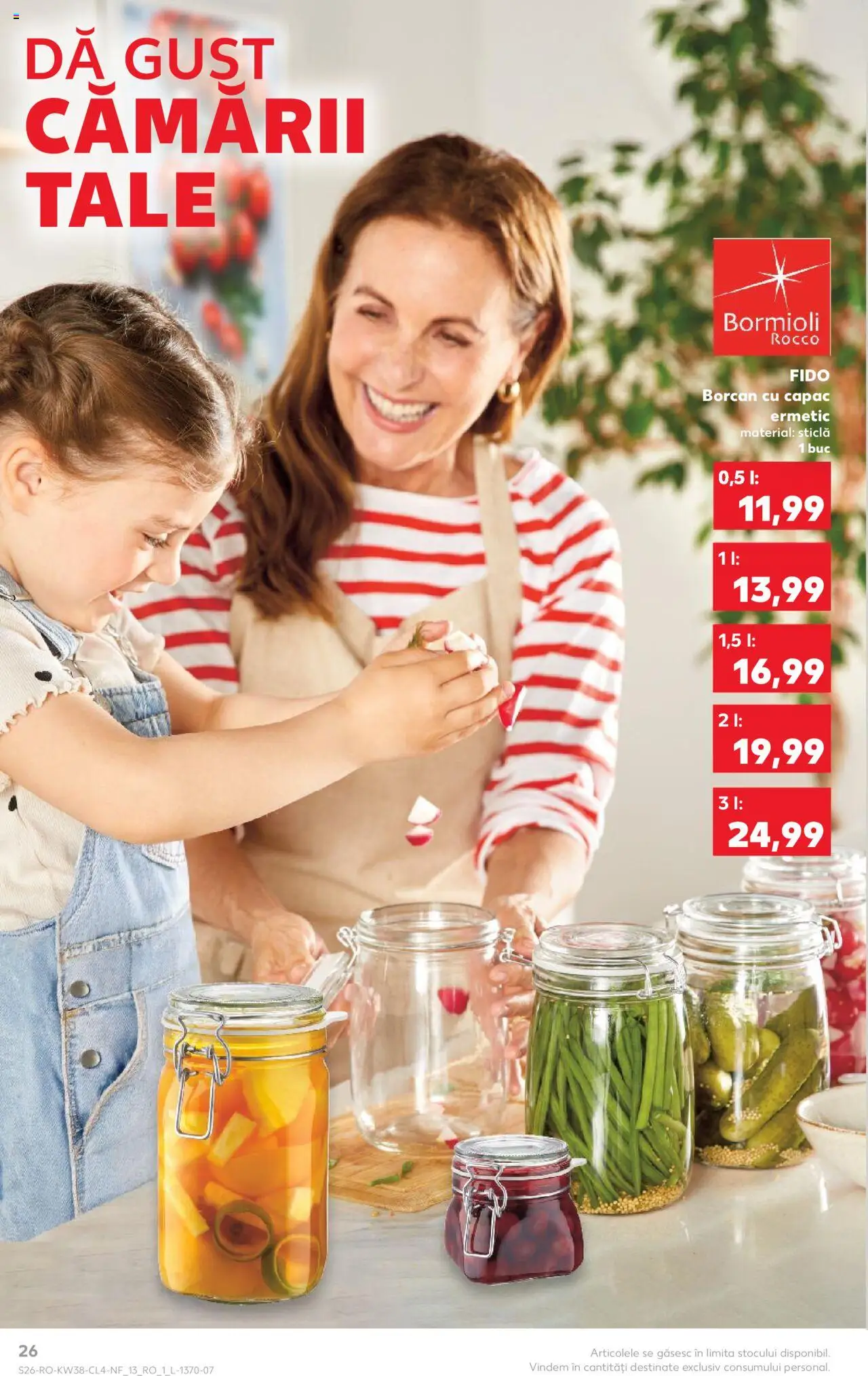 Noul catalog Kaufland – valabil de la 17.09.2025 | Pagină: 26 | Produse: Borcan