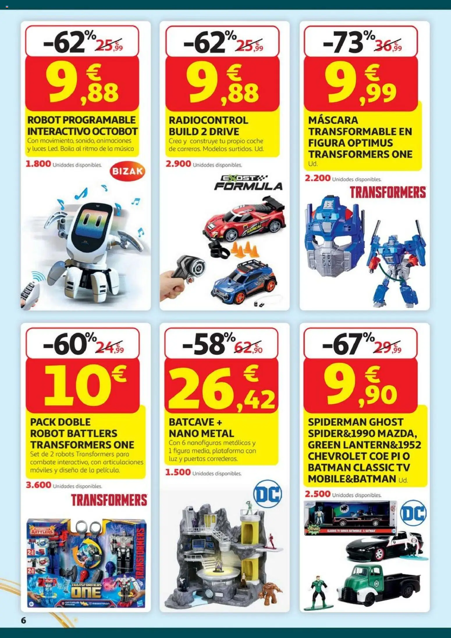 Alcampo - HP Juguetes  │ válido desde el 23.10.2025 | Página: 6 | Productos: Máscara, Robot