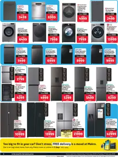 Makro specials catalogue – valid from 04.02.2026 | Page: 8 | Products: Freezer, Washing machine, Fridge, Water