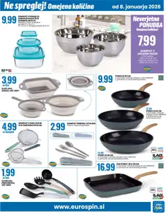 Eurospin katalog akcije – veljaven od 08.01.2026 | Stran: 19 | Izdelki: Pribor, Zar, Kos, Grill