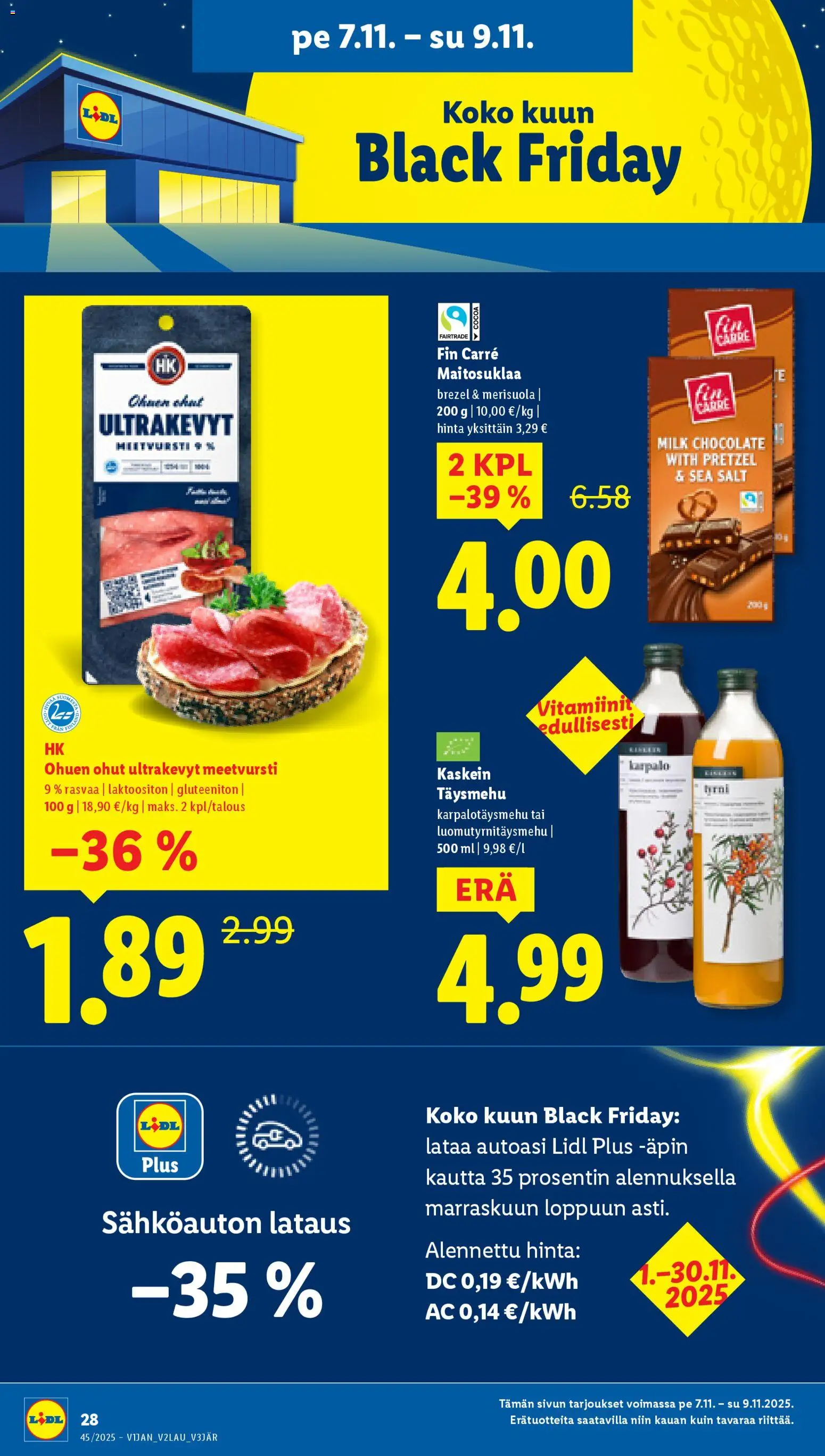 Lidl tarjoukset - Tampere – voimassa 06.11.2025 alkaen | Sivu: 34 | Tuotteet: Meetvursti, Vitamiinit