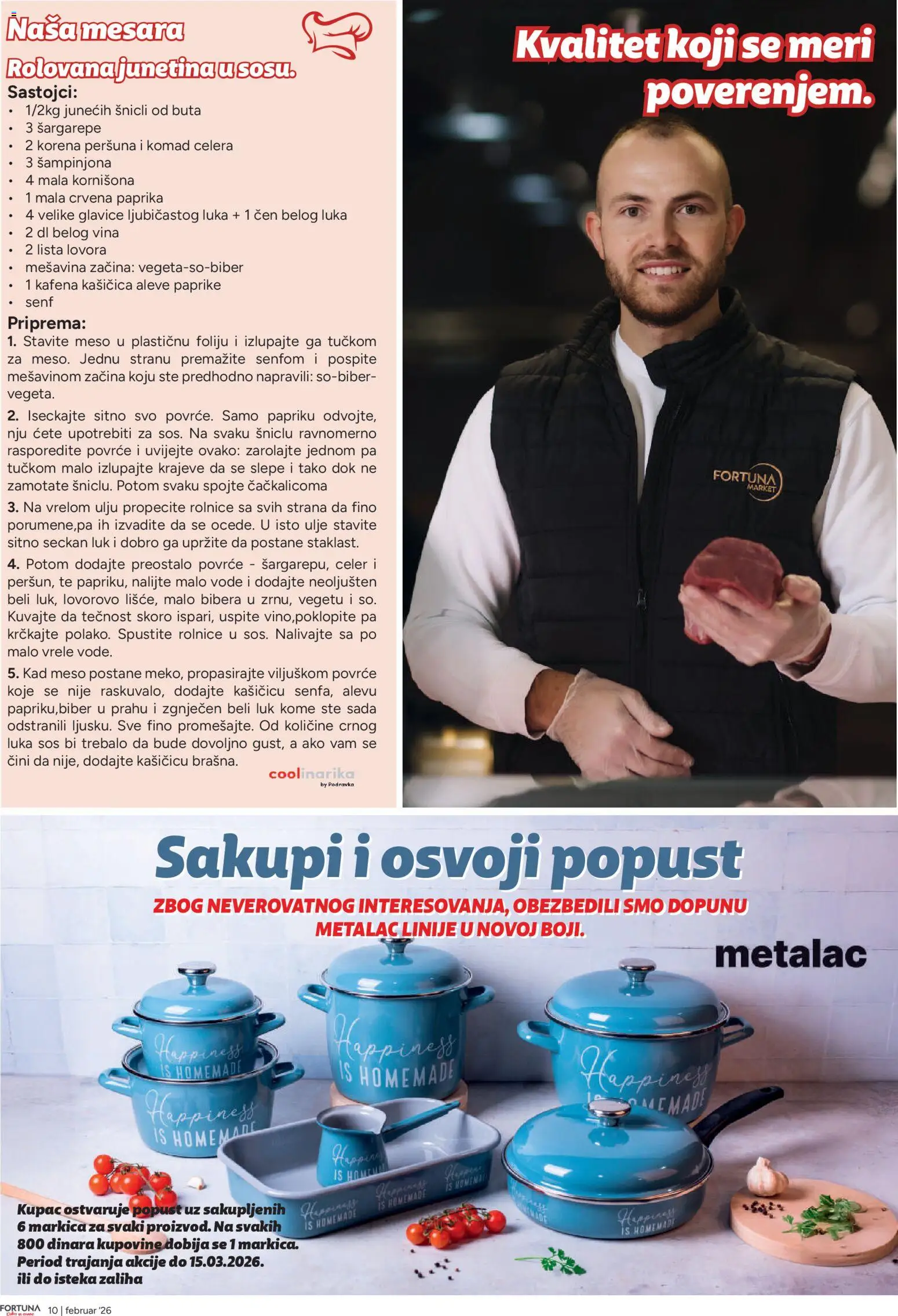 Fortuna Market katalog - važi od 10.02.2026 | Strana: 10 | Proizvode: Senf, Paprika, Sos, Celer