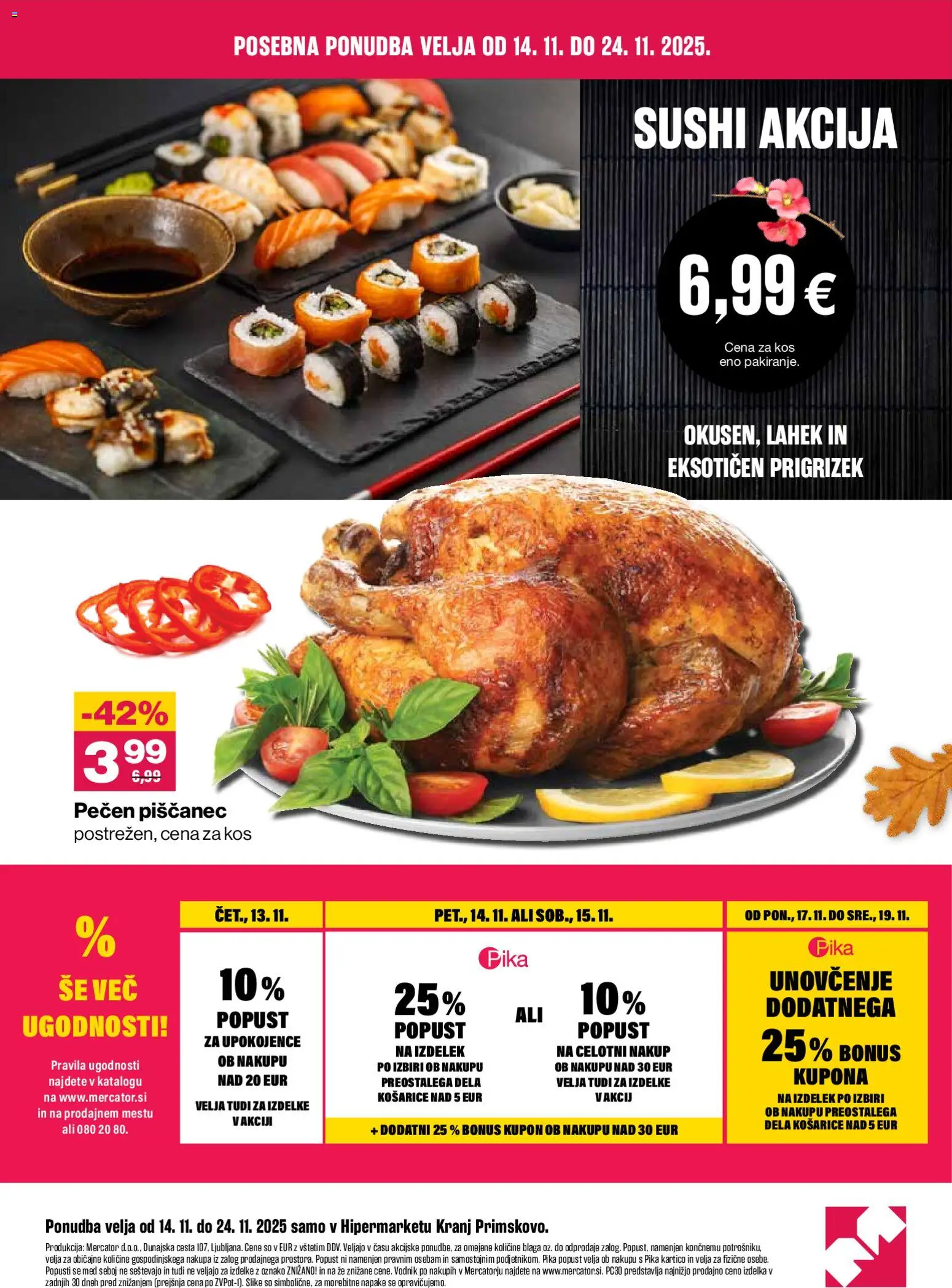 Novi Mercator katalog ponudbe – veljaven od 14.11.2025 | Stran: 4 | Izdelki: Kos